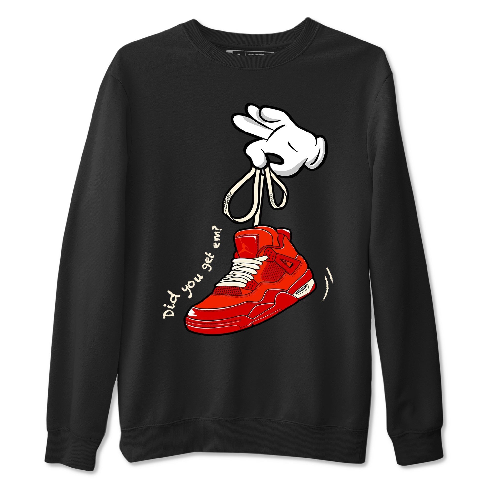 Cartoon Hands snkmatch Tees - Air Jordan 4 Brick By Brick