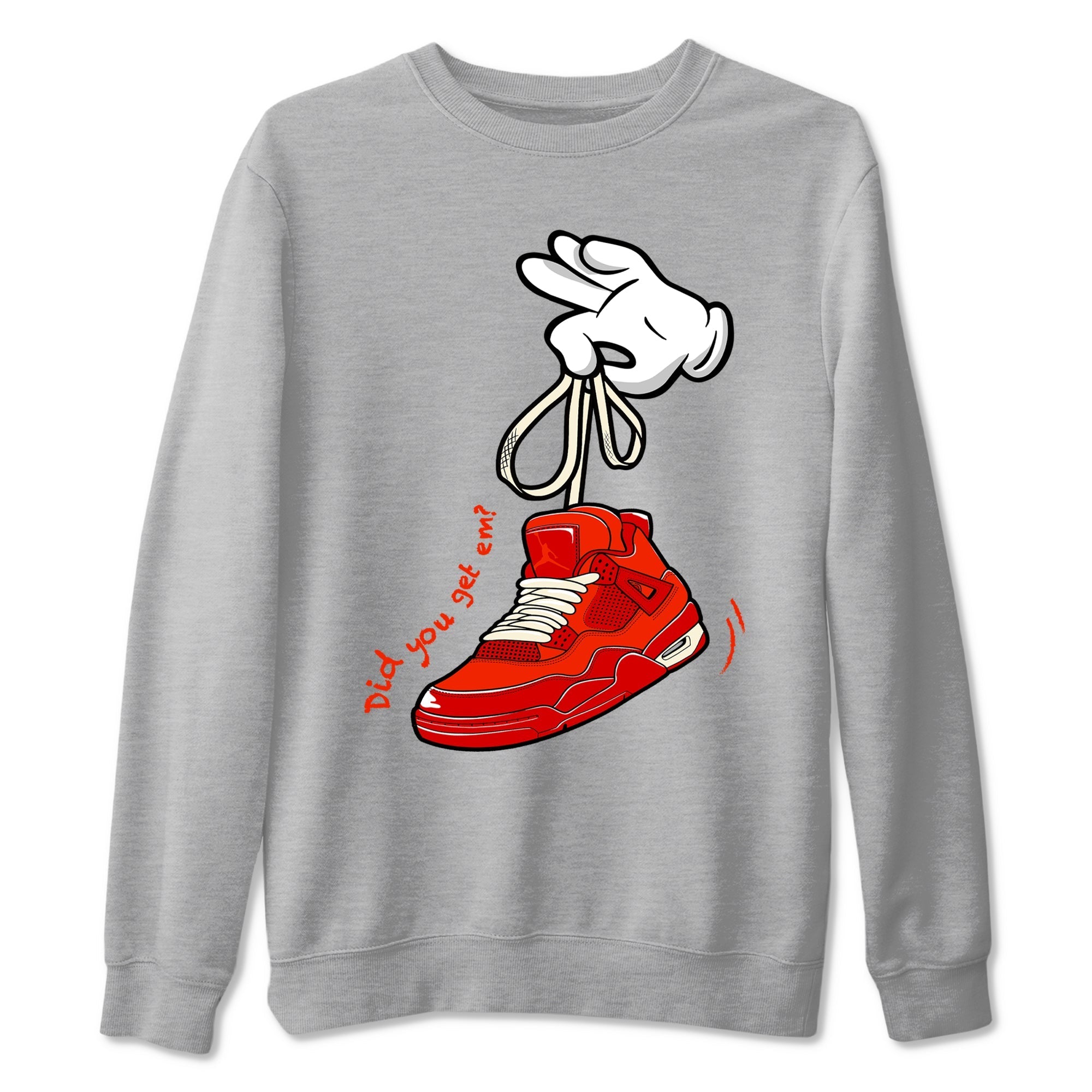 Cartoon Hands snkmatch Tees - Air Jordan 4 Brick By Brick