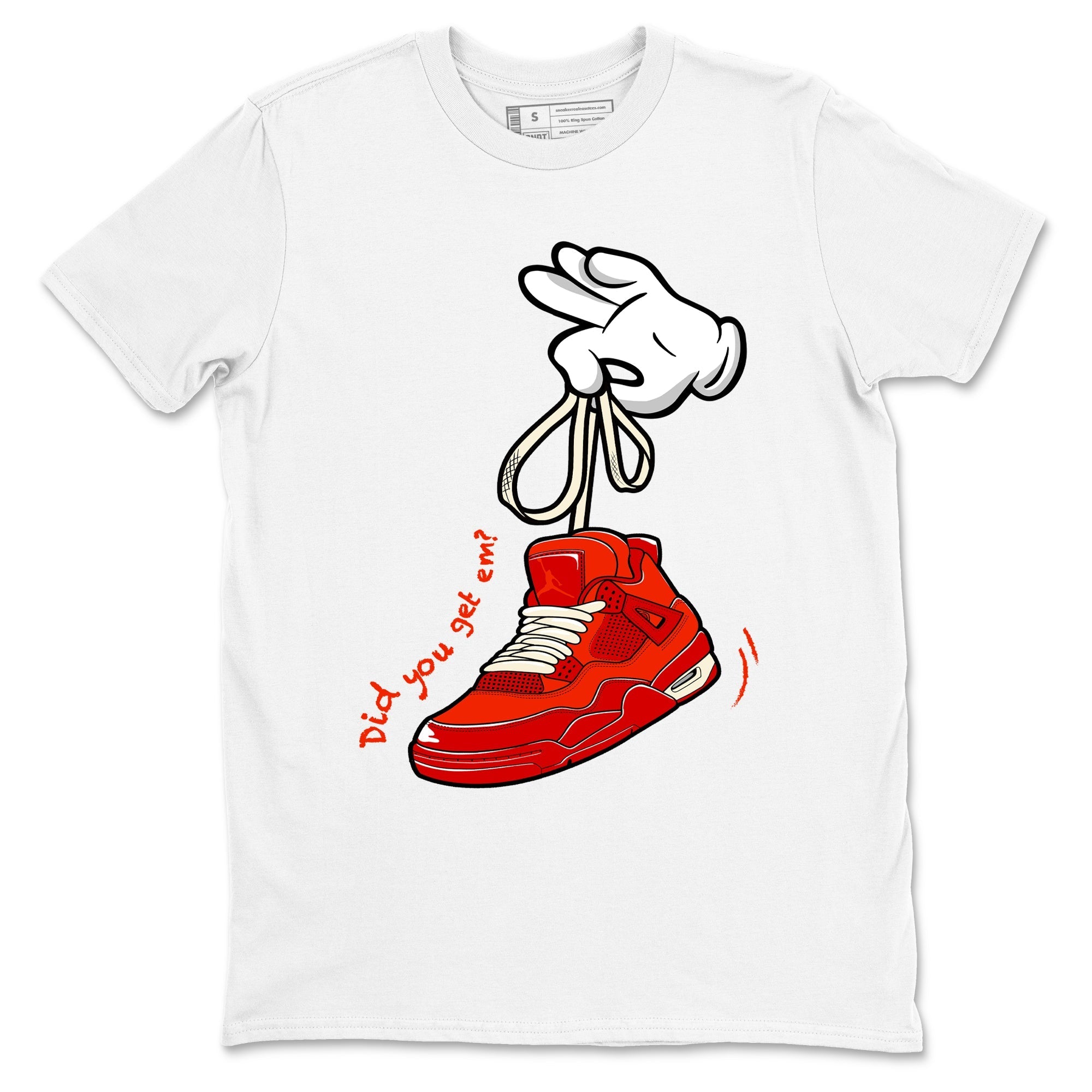 Cartoon Hands snkmatch Tees - Air Jordan 4 Brick By Brick