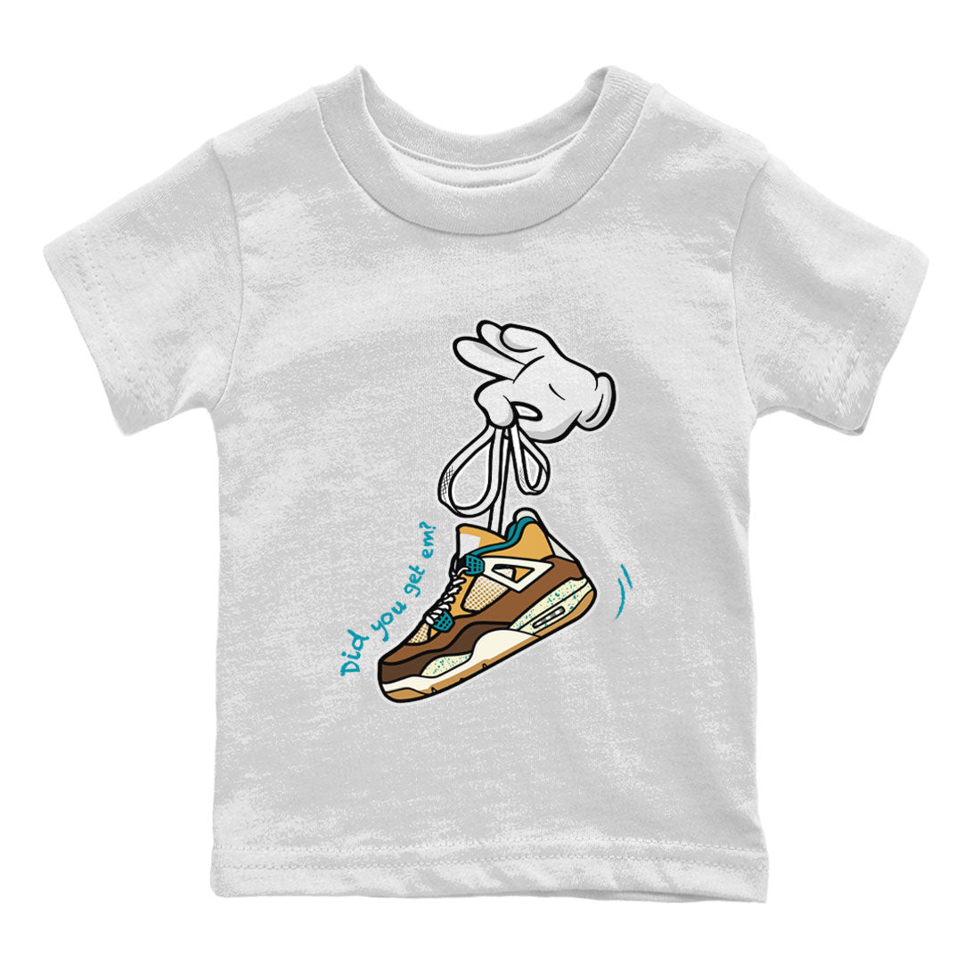 Cartoon Hands snkmatch Tee Kids - Air Jordan 4 Cacao Wow