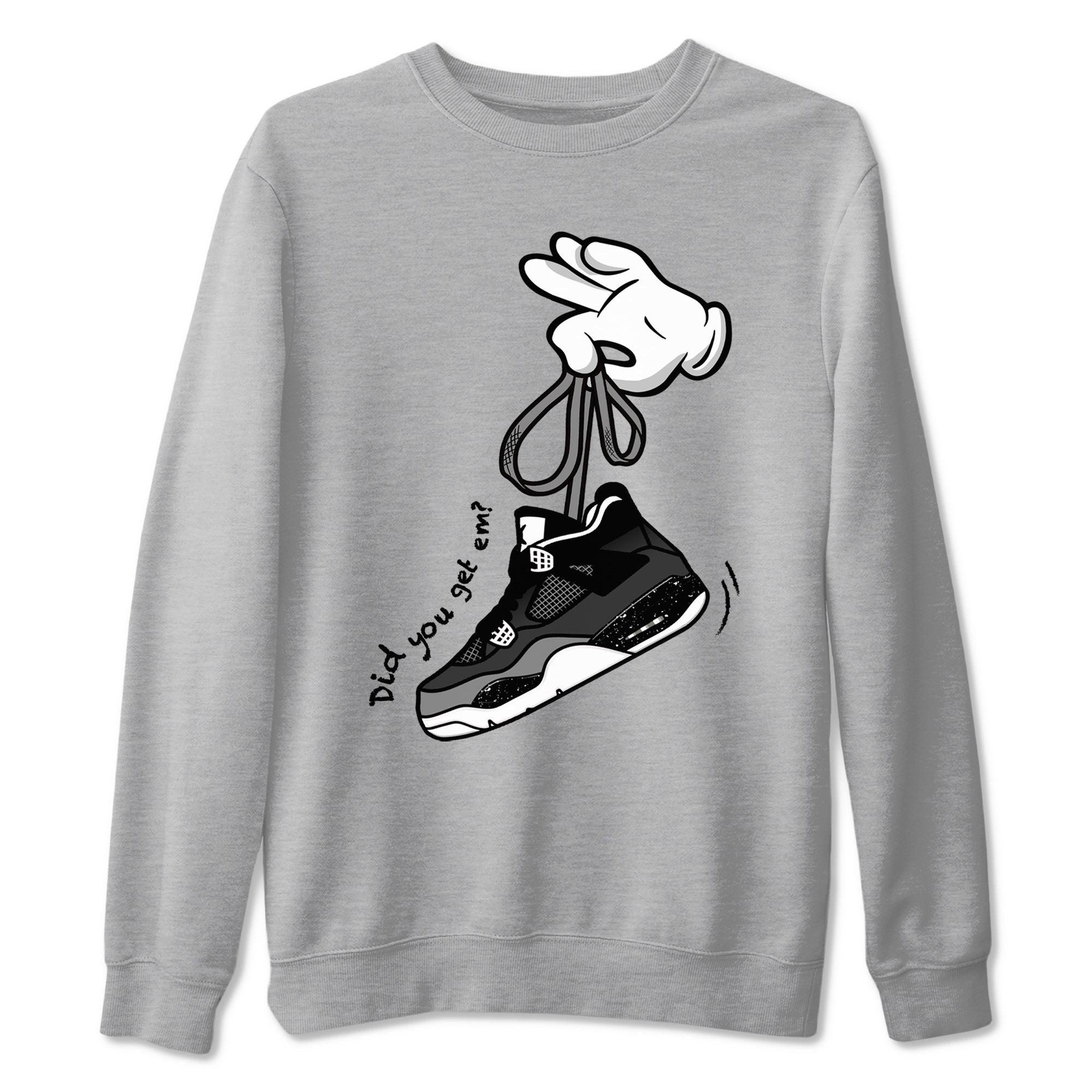 Cartoon Hands snkmatch Tees - Air Jordan 4 Fear