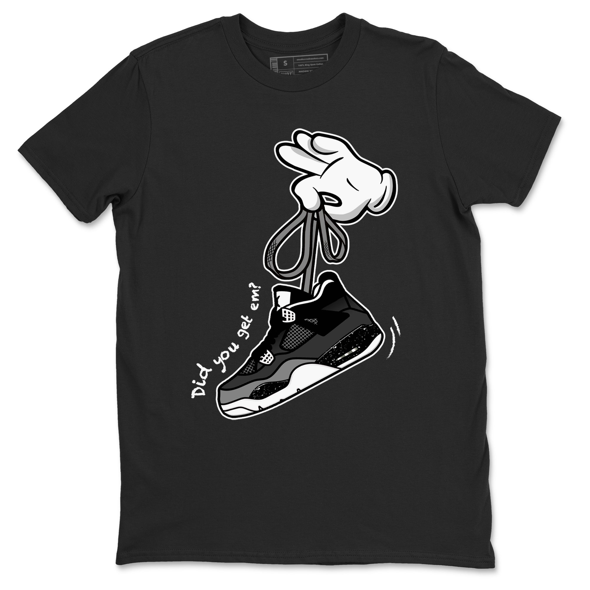 Cartoon Hands snkmatch Tees - Air Jordan 4 Fear