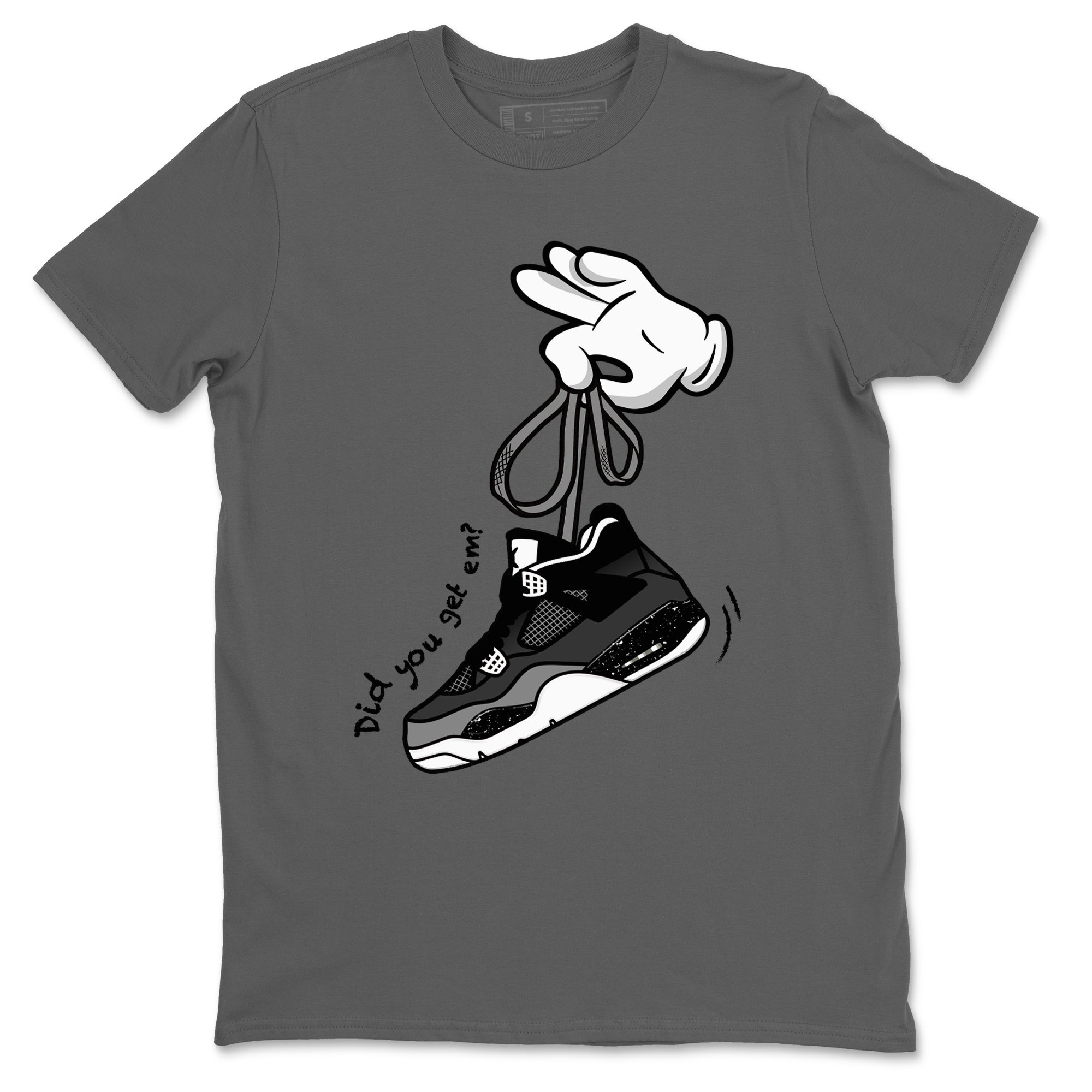 Cartoon Hands snkmatch Tees - Air Jordan 4 Fear