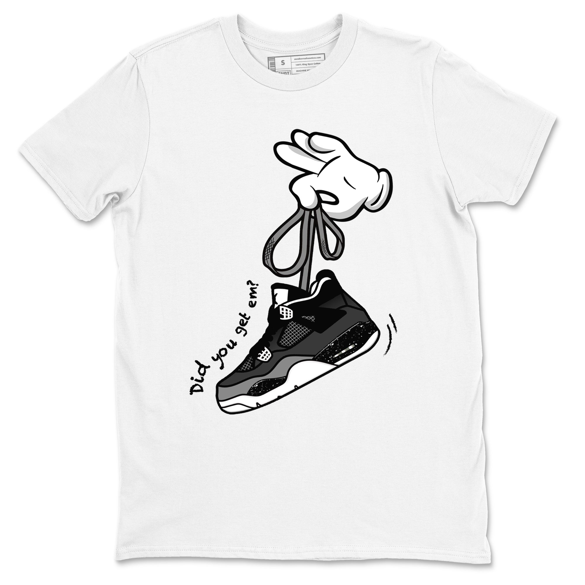Cartoon Hands snkmatch Tees - Air Jordan 4 Fear