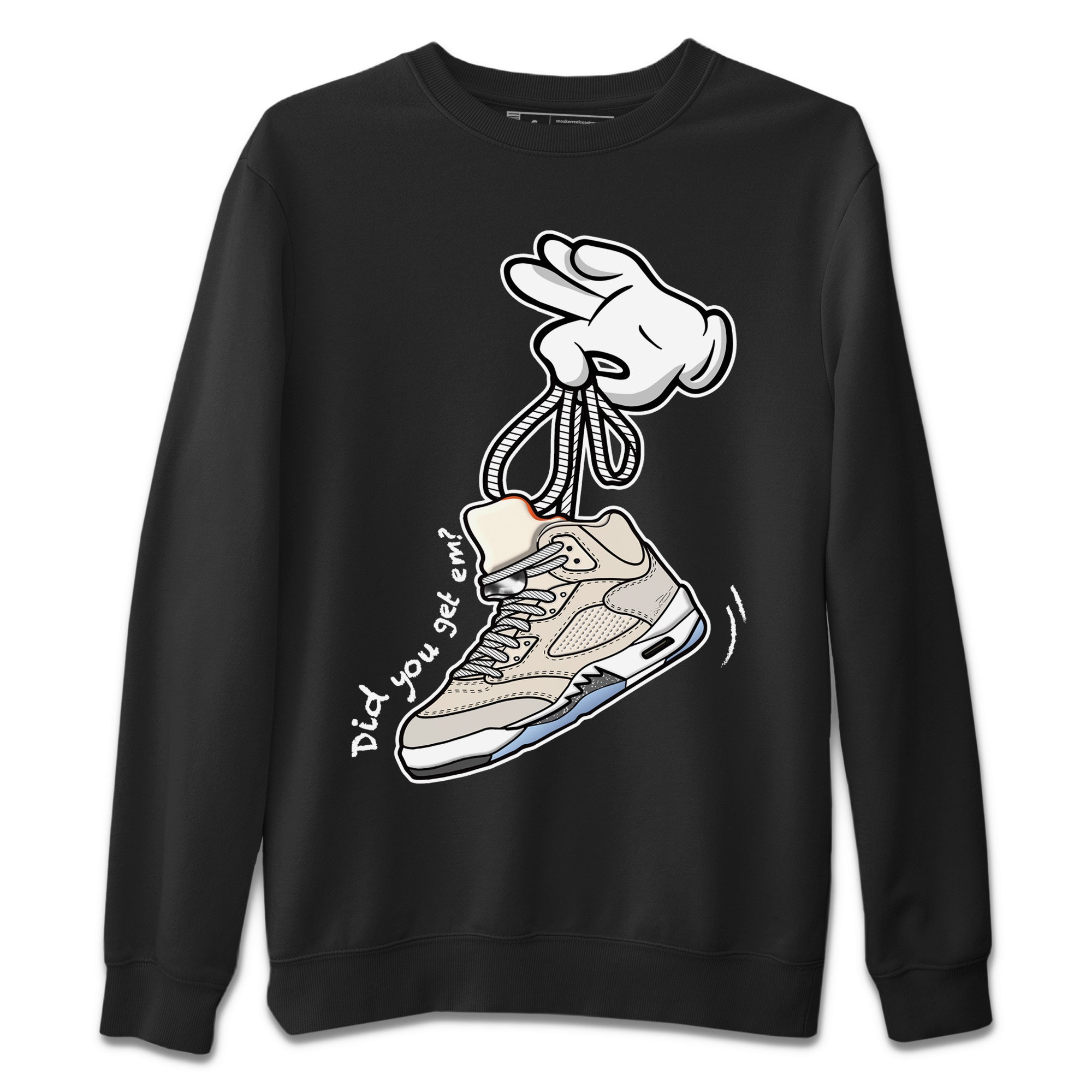 Cartoon Hands Unisex Tops - Air Jordan 5 Craft
