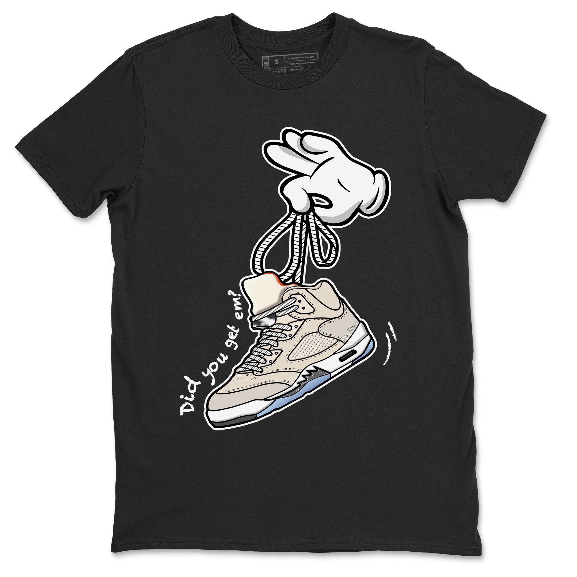 Cartoon Hands Unisex Tops - Air Jordan 5 Craft