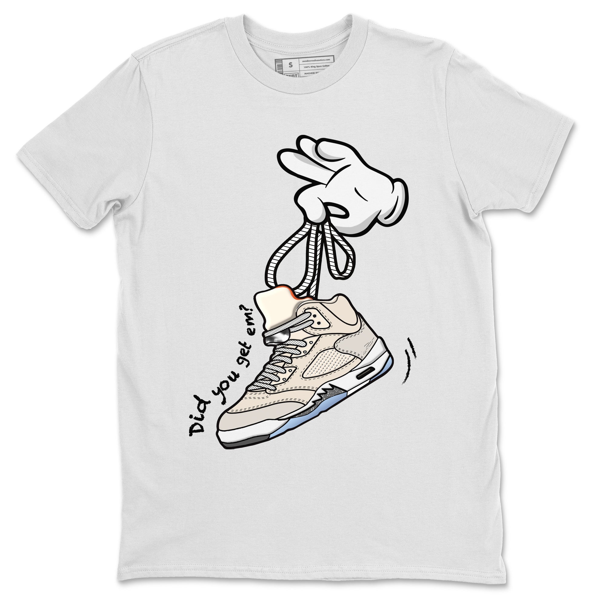 Cartoon Hands Unisex Tops - Air Jordan 5 Craft