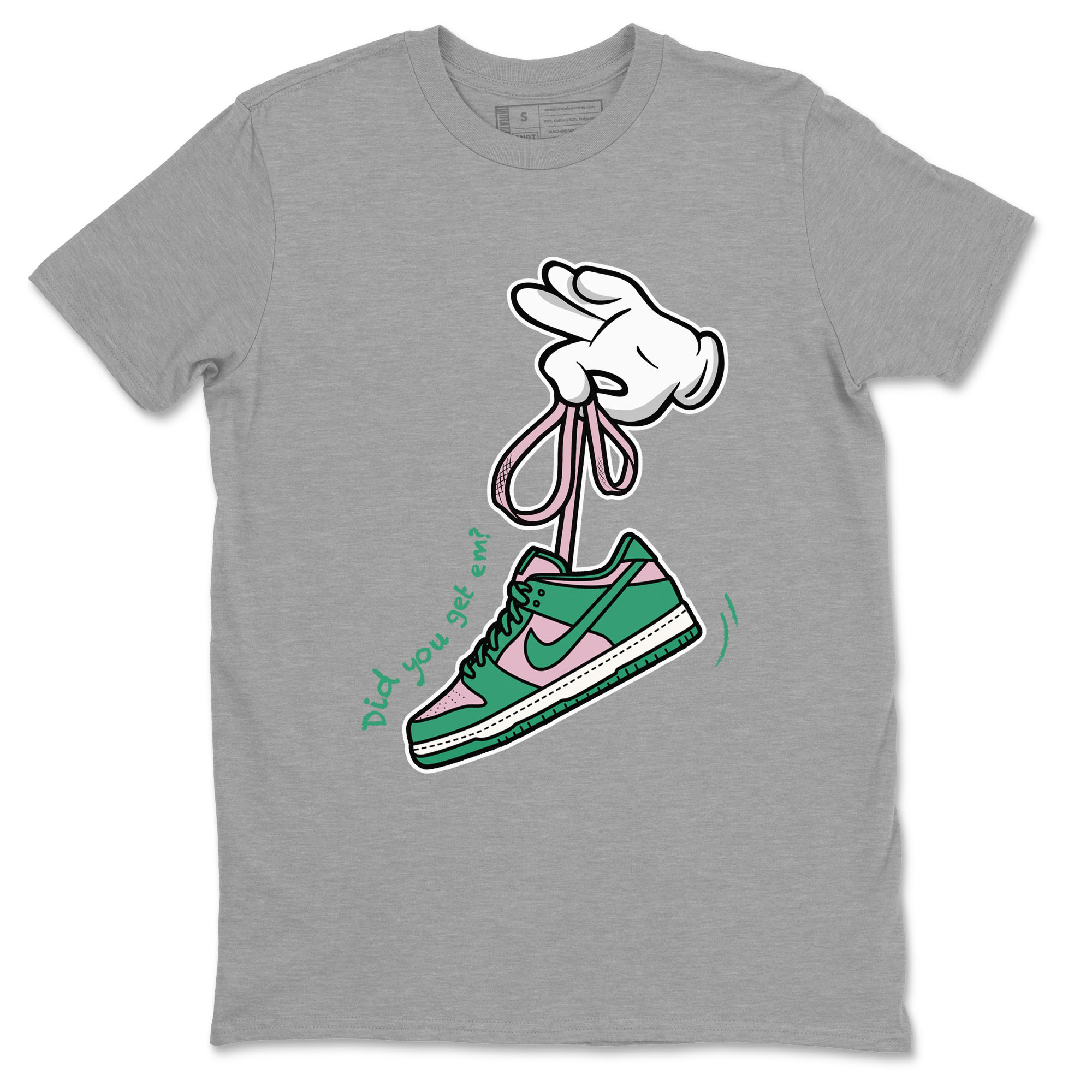Cartoon Hands snkmatch Tees - Dunk Medium Soft Pink Malachite