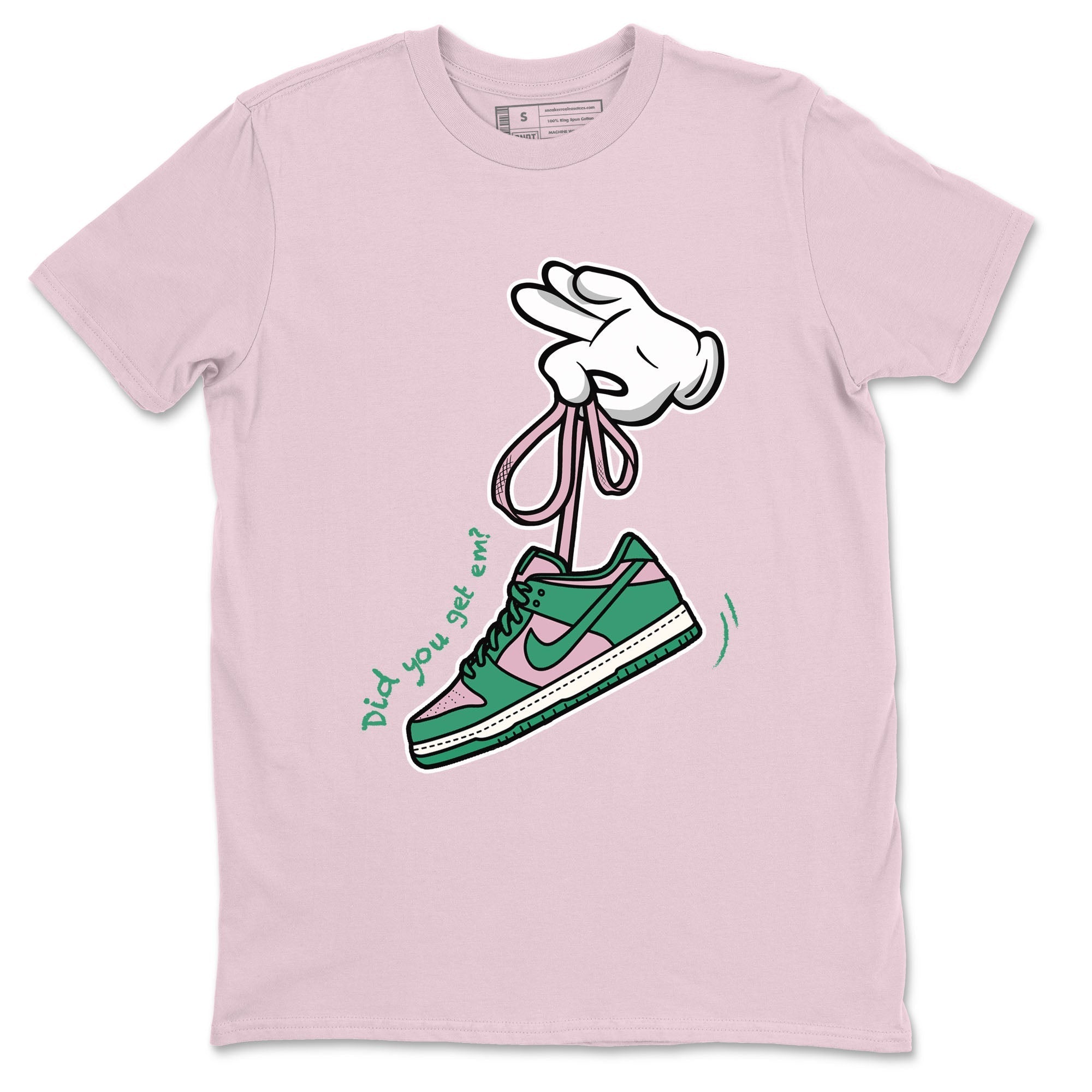 Cartoon Hands snkmatch Tees - Dunk Medium Soft Pink Malachite