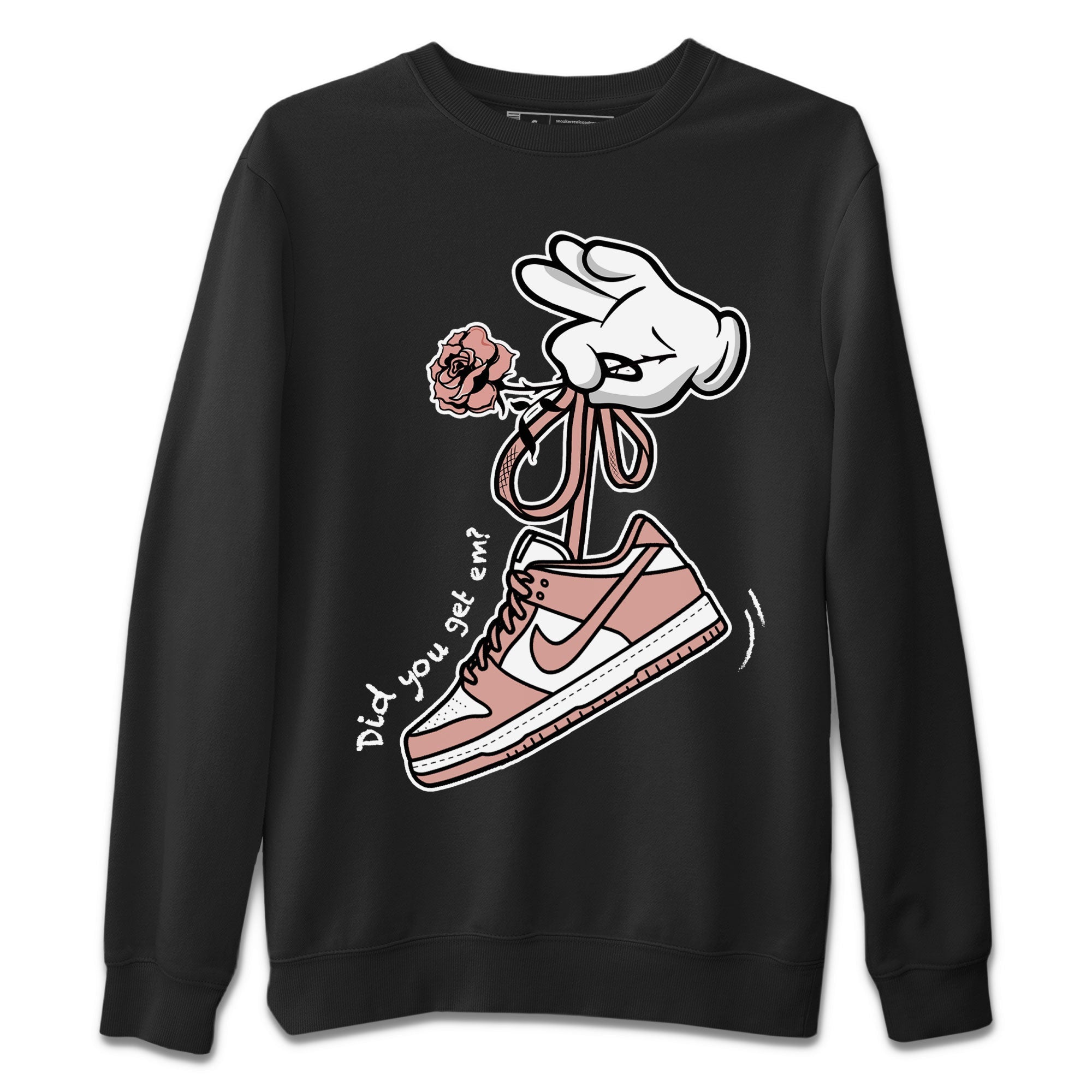 Cartoon Hands snkmatch Tee - Dunk Rose Whisper