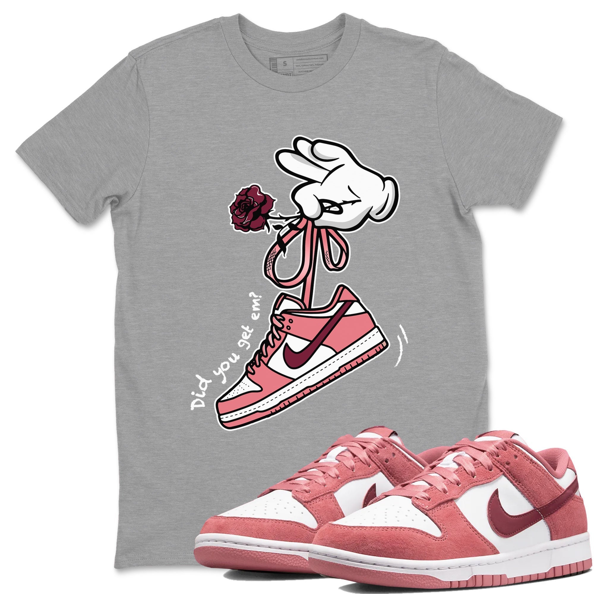 Cartoon Hands snkmatch Tees - Dunk Valentines Day 2024