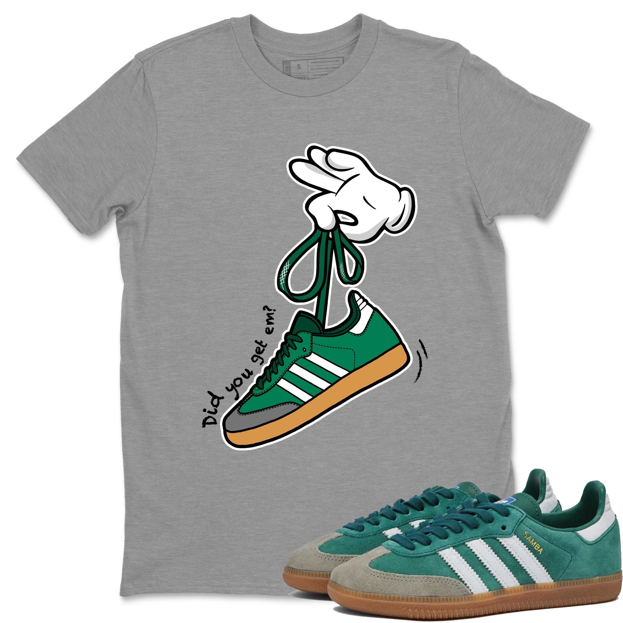 Cartoon Hands snkmatch Tee - Samba Collegiate Green Gum