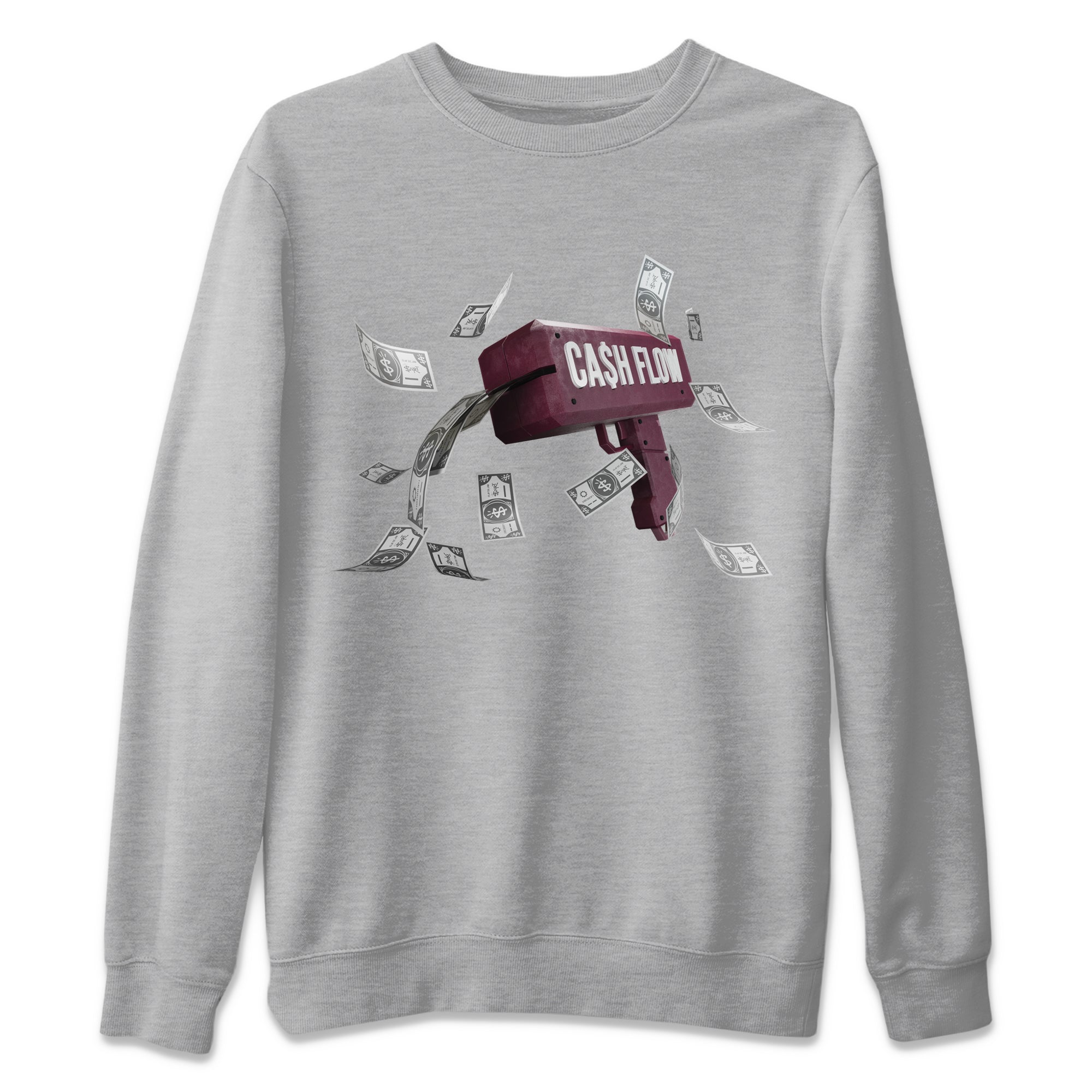 Cash Flow Unisex Tops - Air Jordan 5 Burgundy