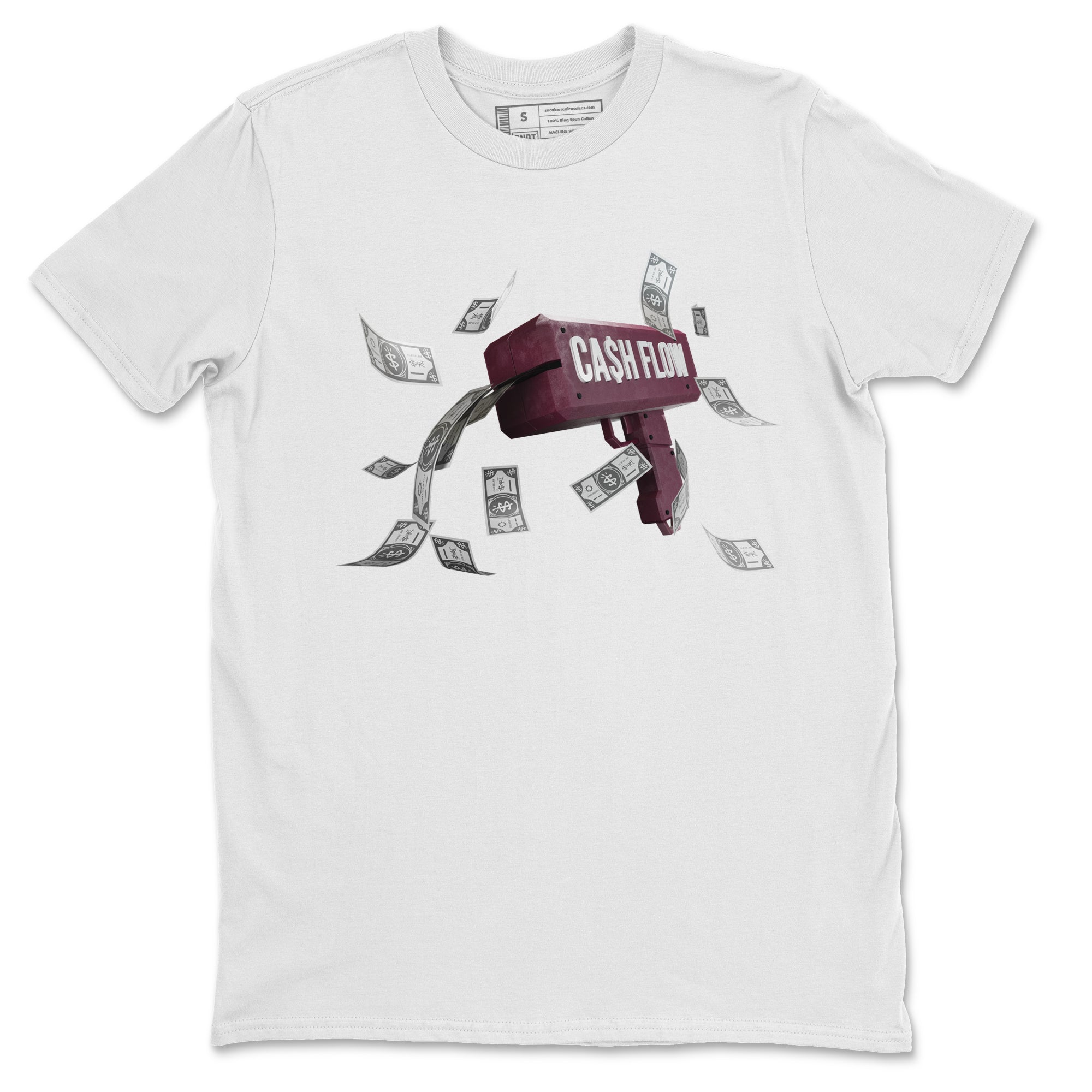 Cash Flow Unisex Tops - Air Jordan 5 Burgundy