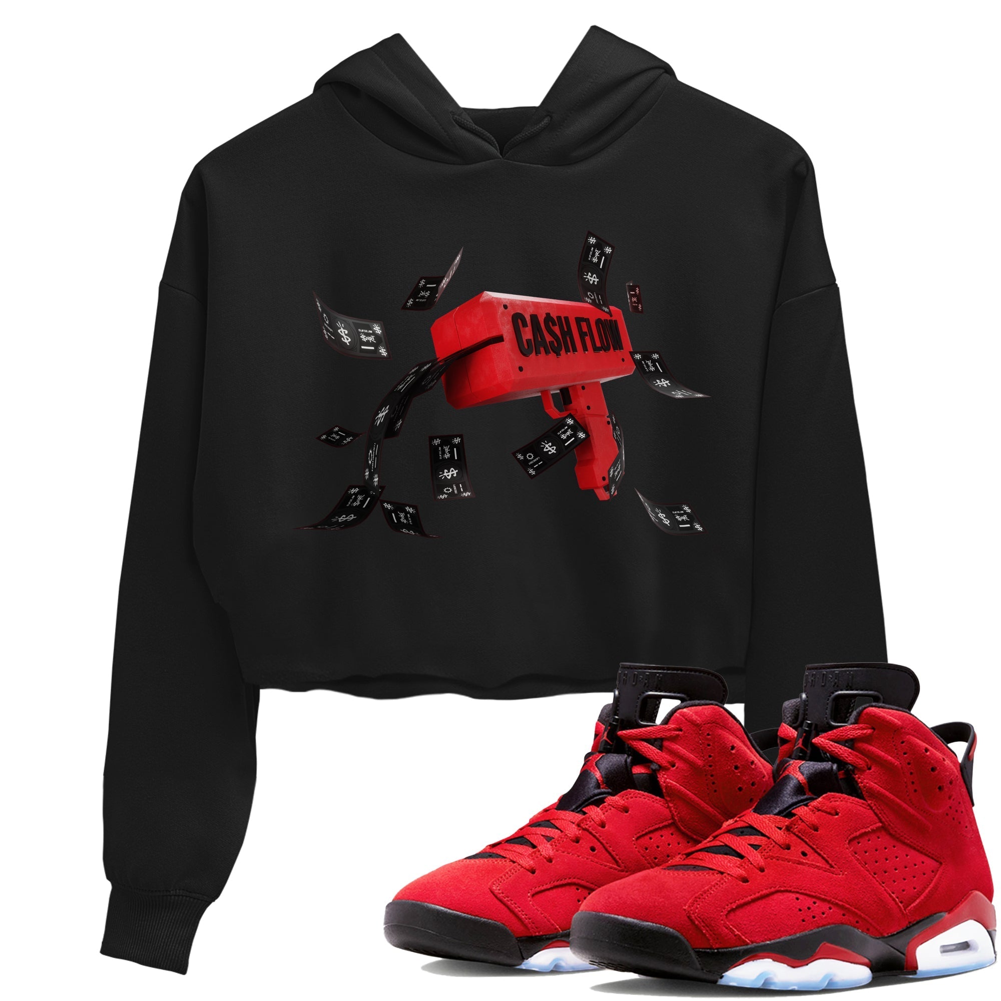 Cash Flow Women's Tops - Air Jordan 6 Toro Bravo