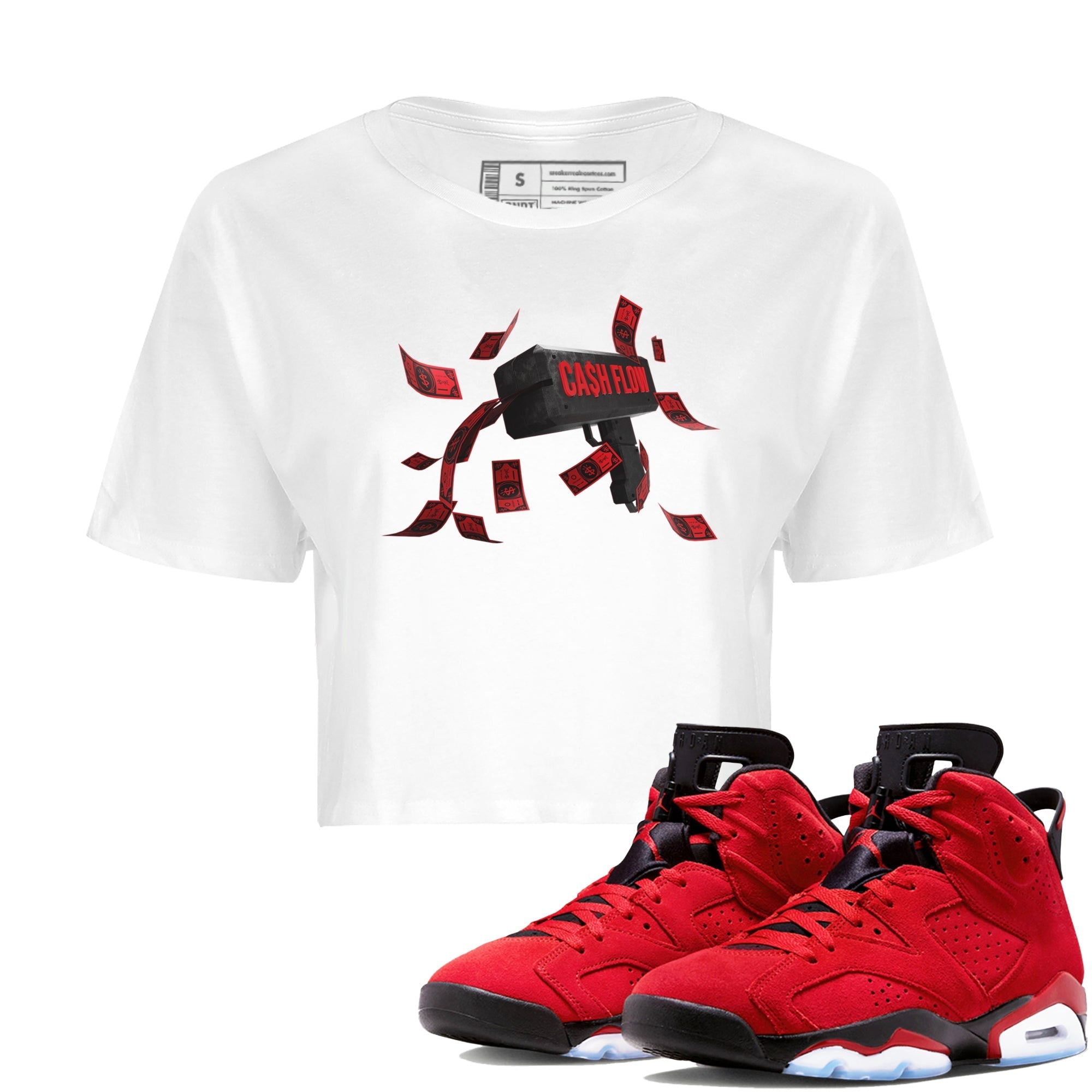 Cash Flow Women's Tops - Air Jordan 6 Toro Bravo