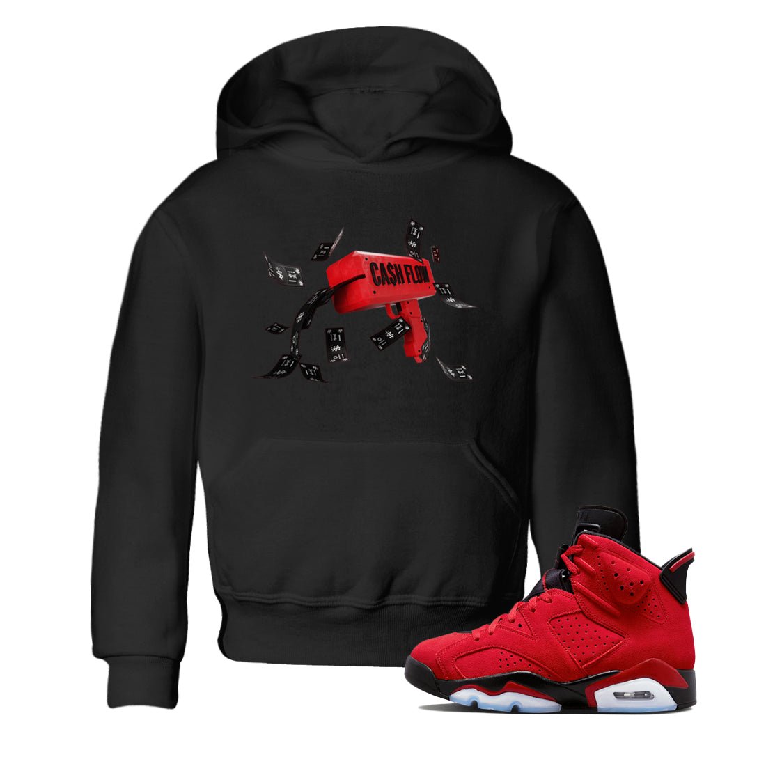Cash Flow Kids Tops - Air Jordan 6 Toro Bravo