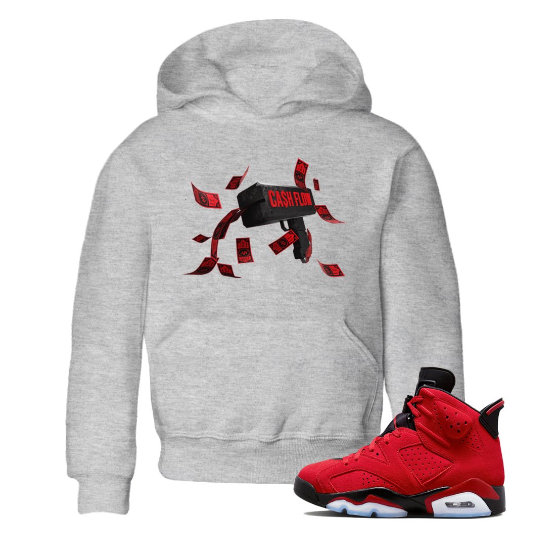 Cash Flow Kids Tops - Air Jordan 6 Toro Bravo