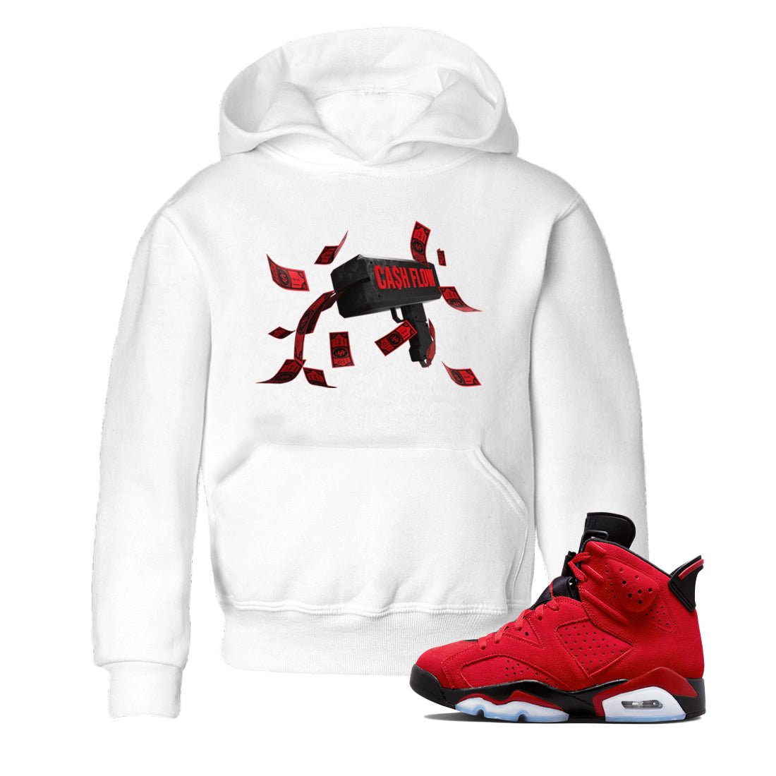 Cash Flow Kids Tops - Air Jordan 6 Toro Bravo