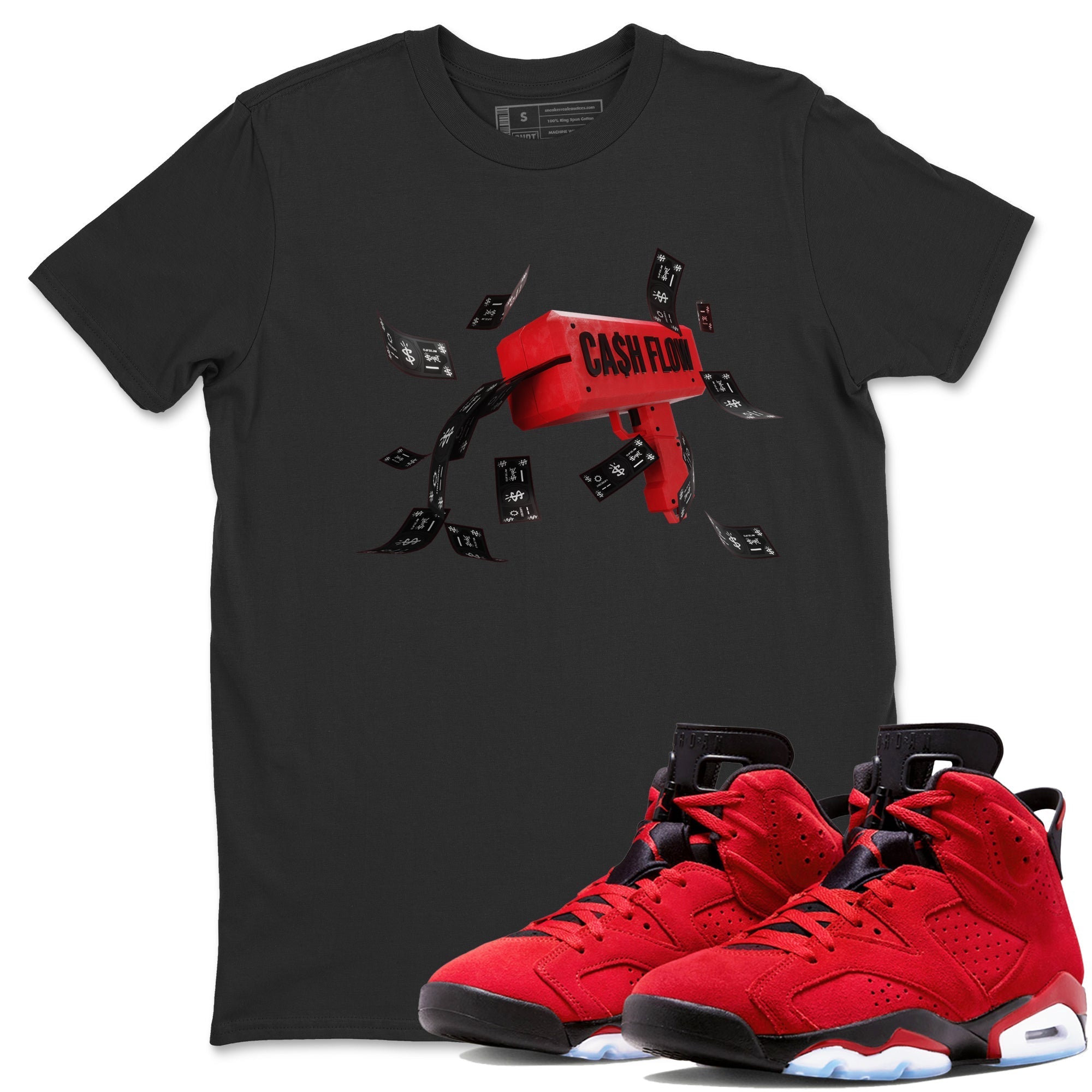 Cash Flow Unisex Tops - Air Jordan 6 Toro Bravo