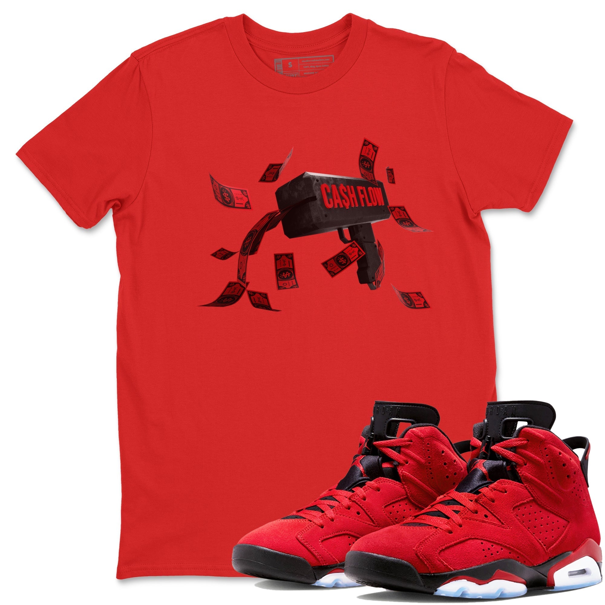 Cash Flow Unisex Tops - Air Jordan 6 Toro Bravo