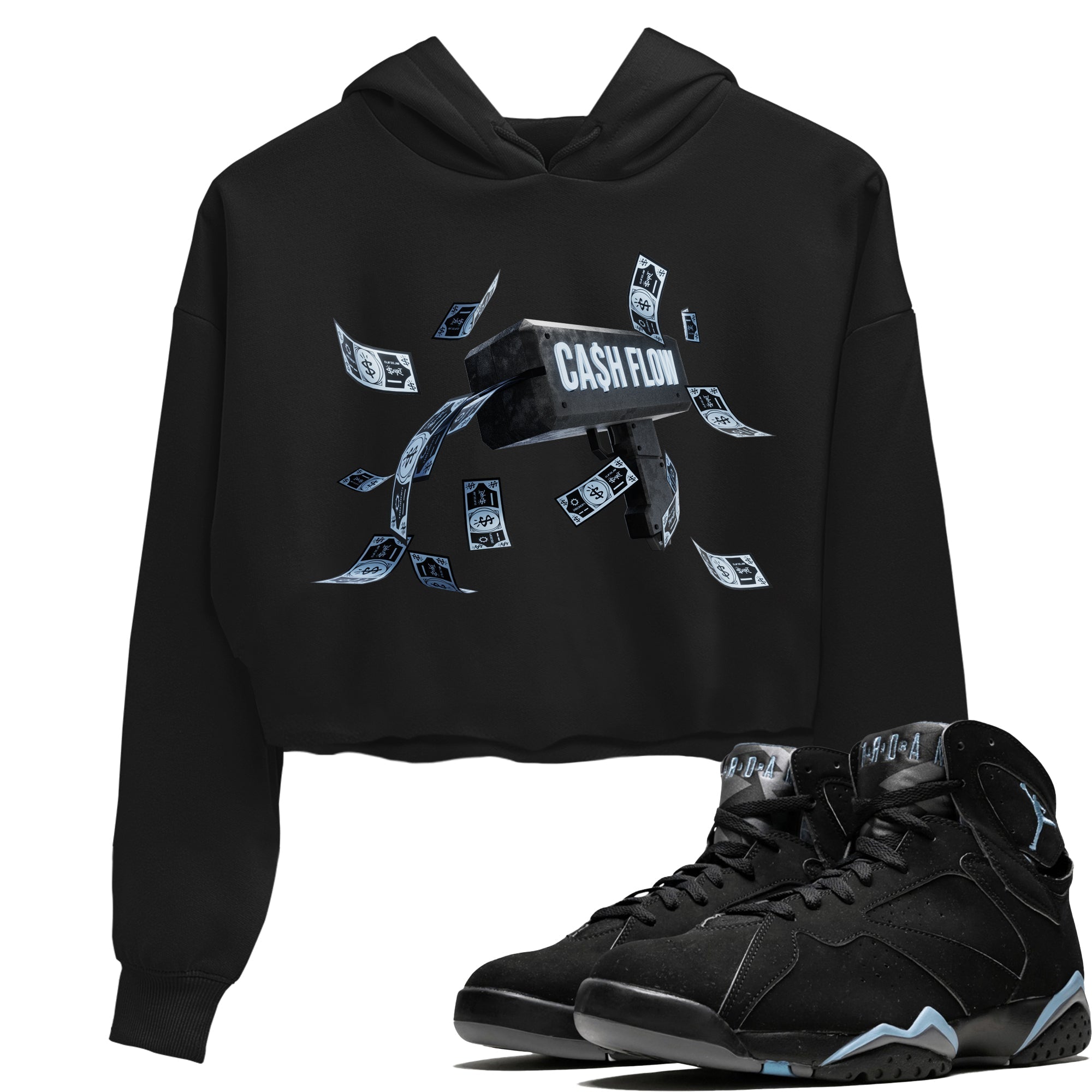 Cash Flow Women's Tops - Air Jordan 7 Chambray