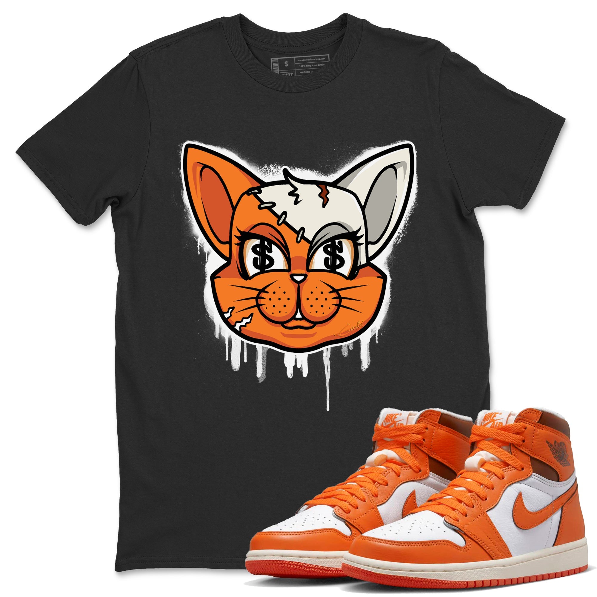 Cat Face Unisex Tops - Air Jordan 1 Starfish