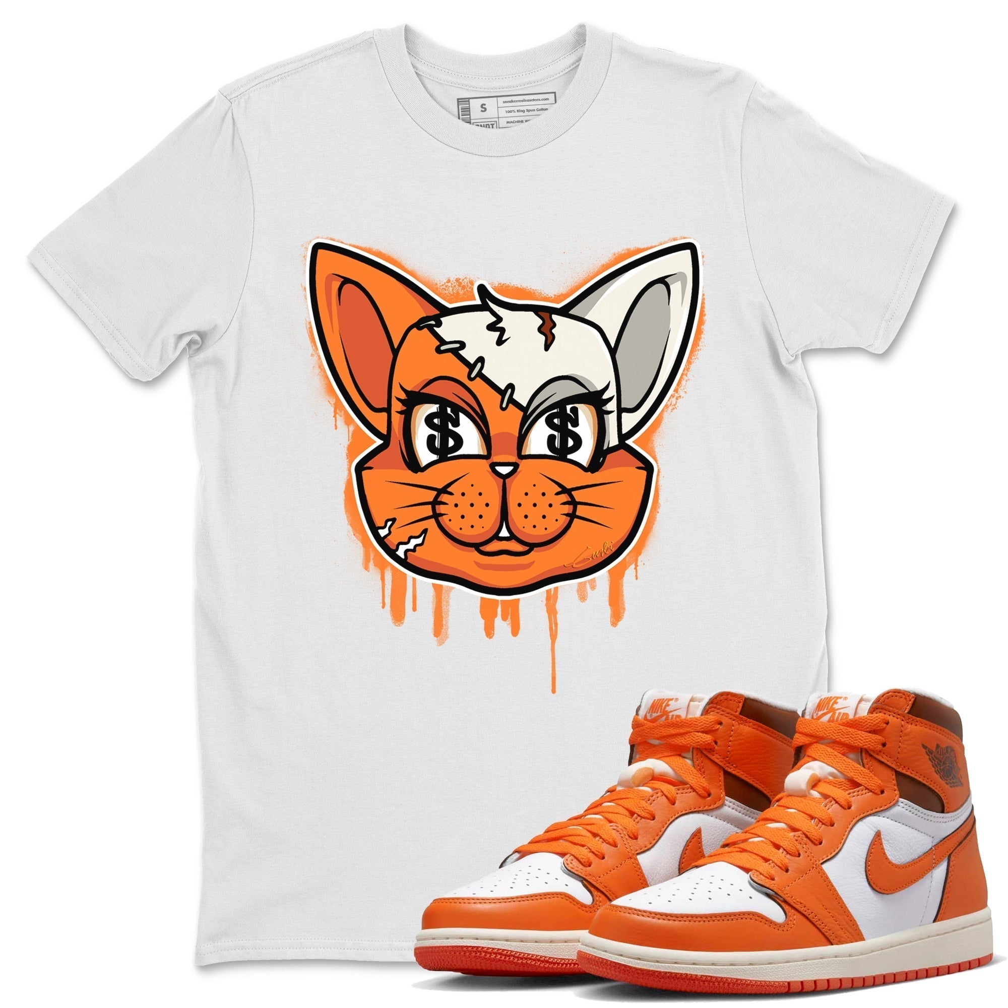 Cat Face Unisex Tops - Air Jordan 1 Starfish