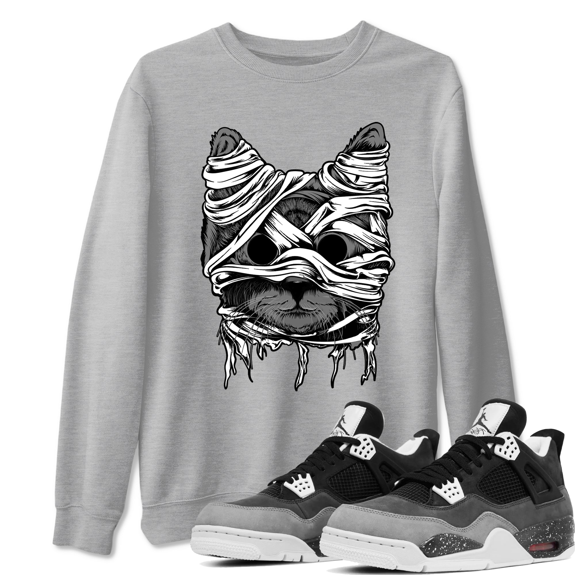 Cat Mummy snkmatch Tees - Air Jordan 4 Fear