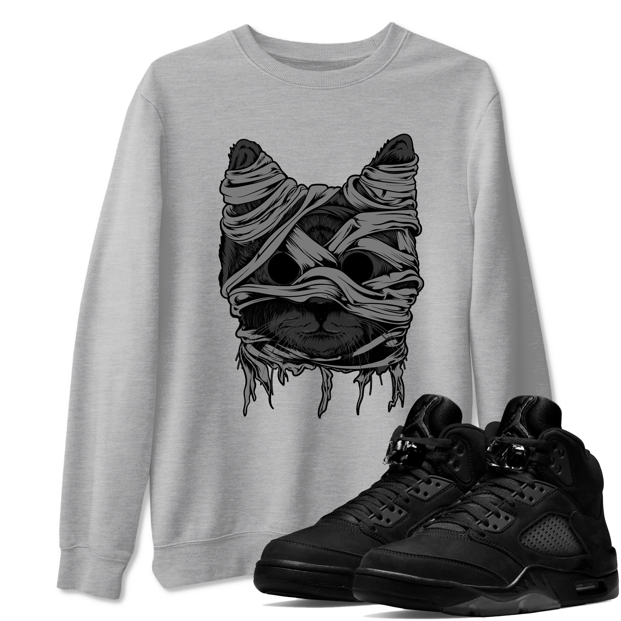 Cat Mummy snkmatch Tees - Air Jordan 5 Black Cat