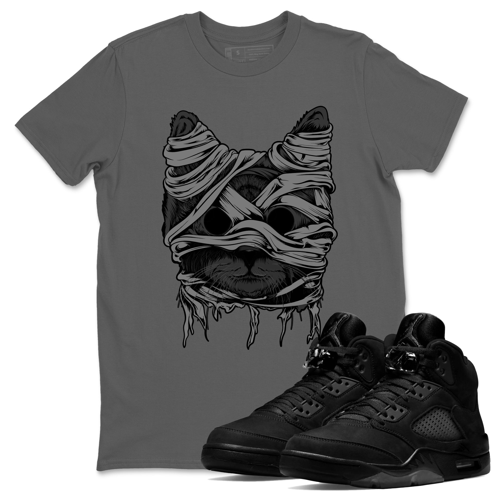 Cat Mummy snkmatch Tees - Air Jordan 5 Black Cat