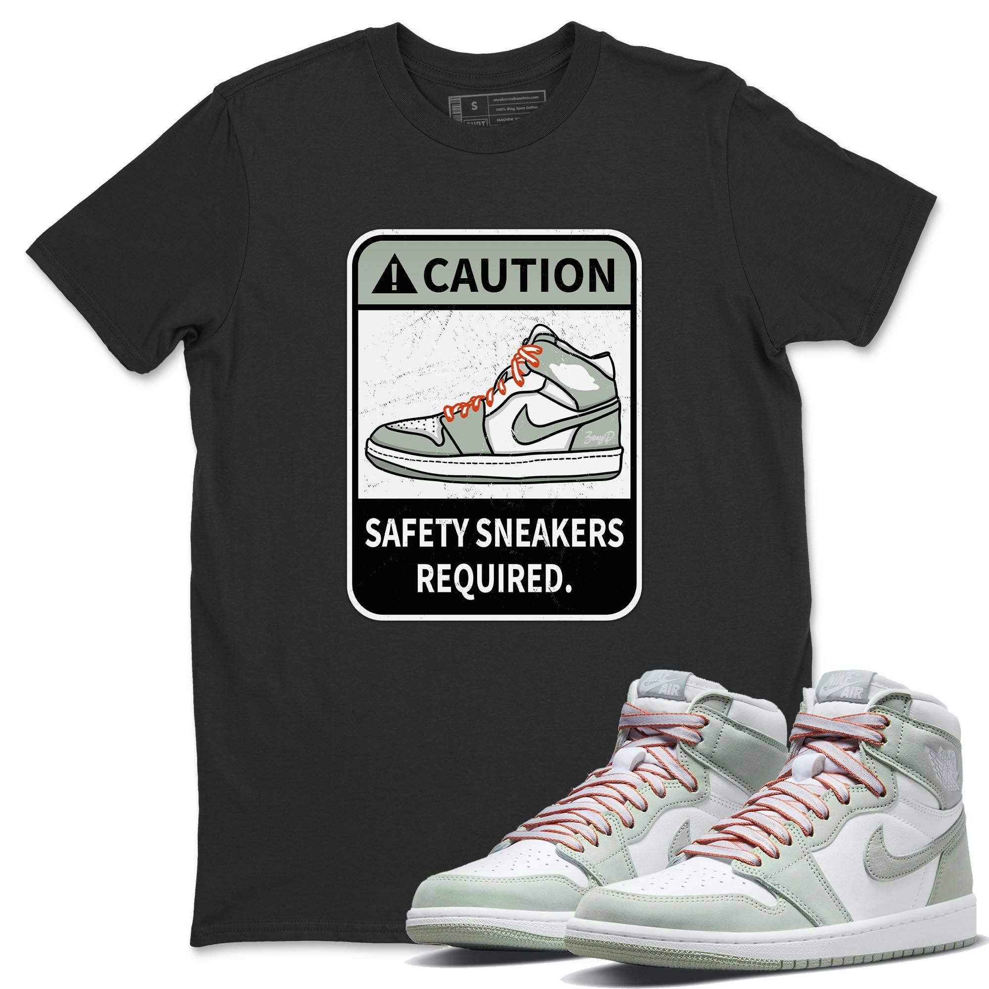 Caution Unisex Tops - Air Jordan 1 Seafoam