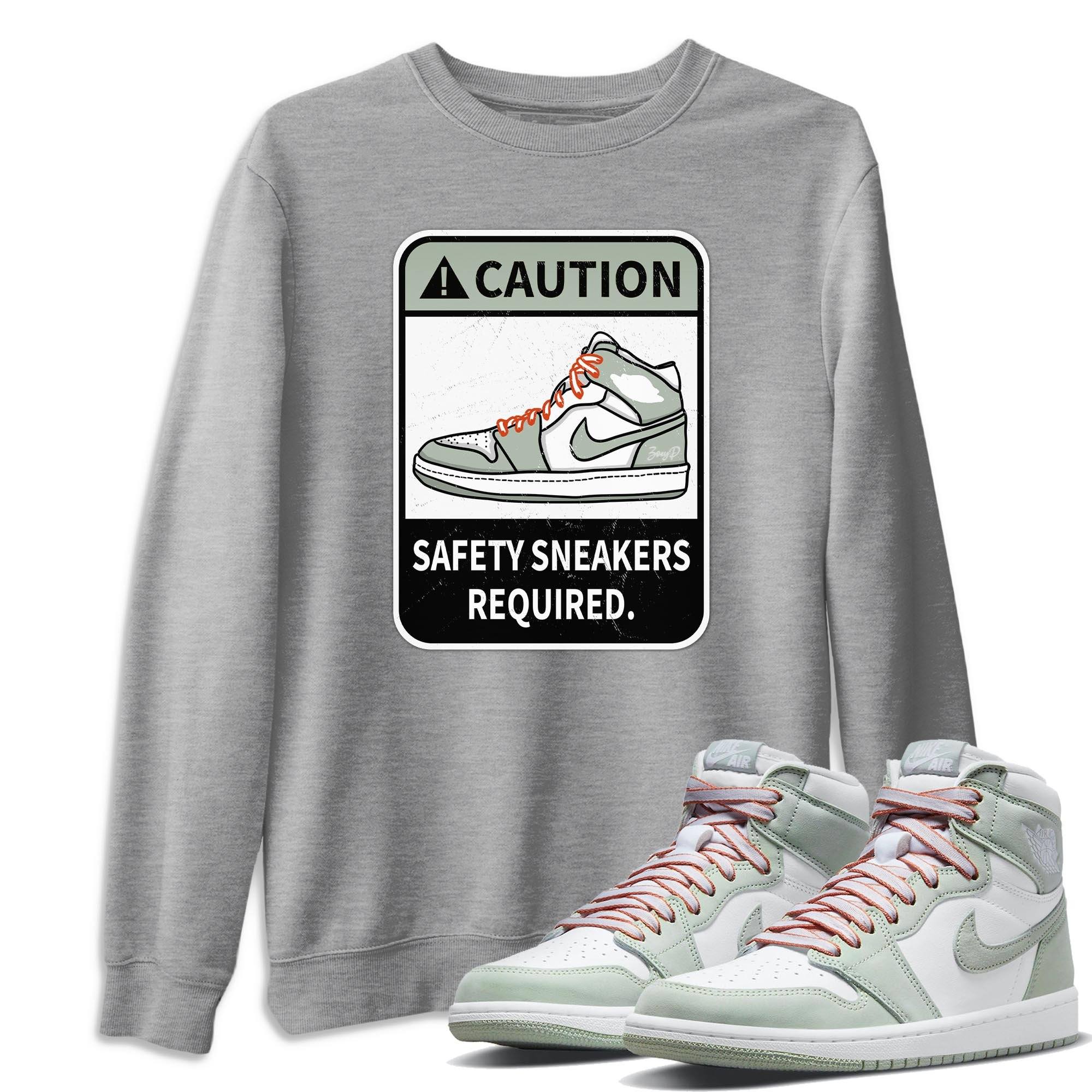 Caution Unisex Tops - Air Jordan 1 Seafoam