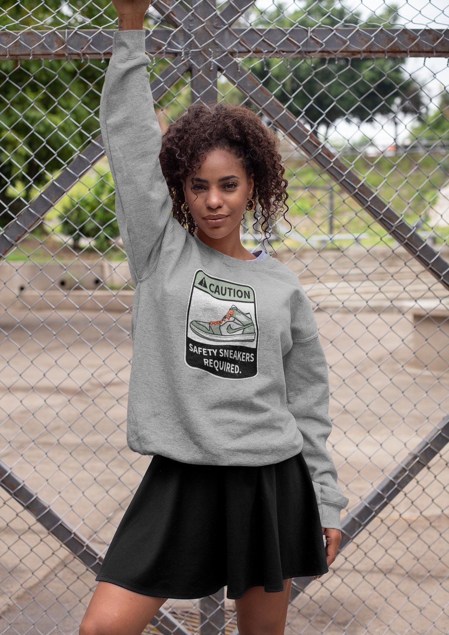 Caution Unisex Tops - Air Jordan 1 Seafoam