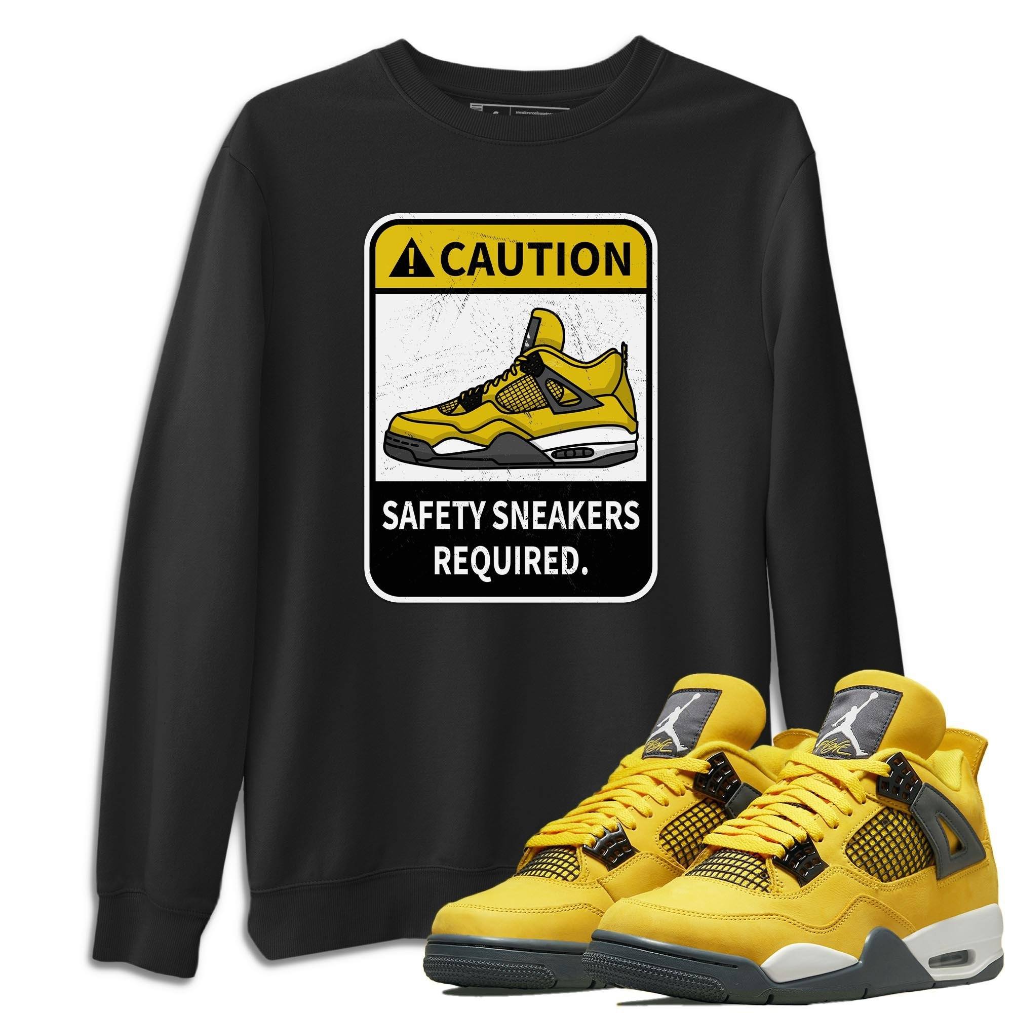 Caution Unisex Tops - Air Jordan 4 Lightning