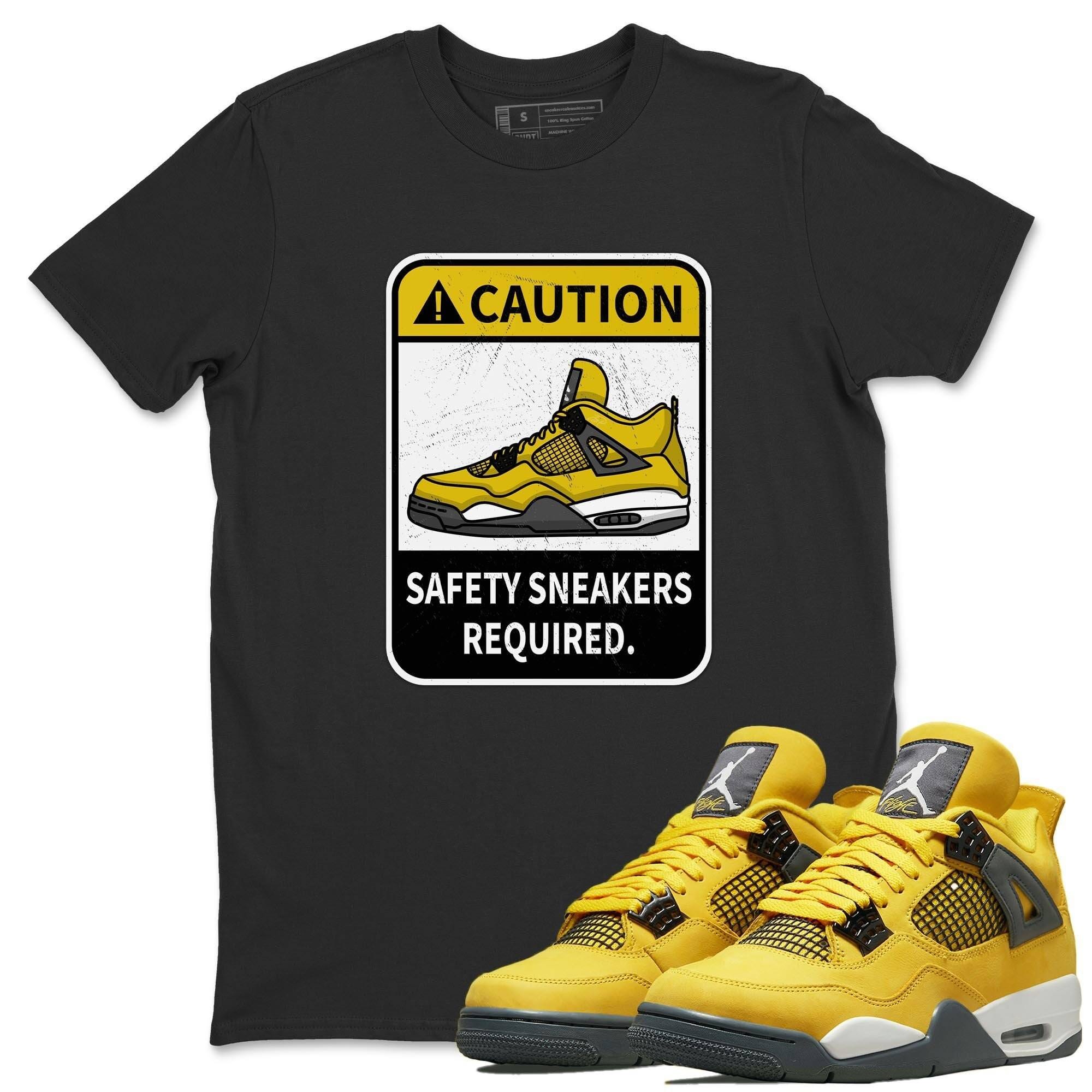 Caution Unisex Tops - Air Jordan 4 Lightning