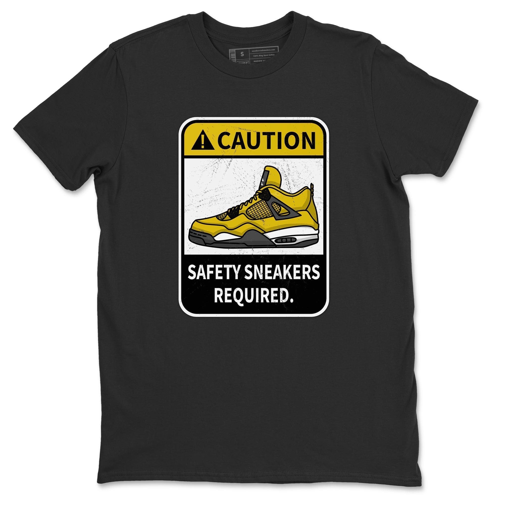 Caution Unisex Tops - Air Jordan 4 Lightning