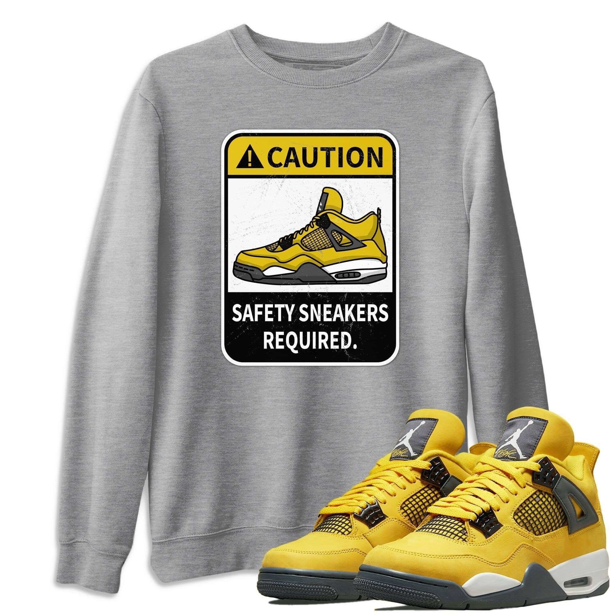 Caution Unisex Tops - Air Jordan 4 Lightning
