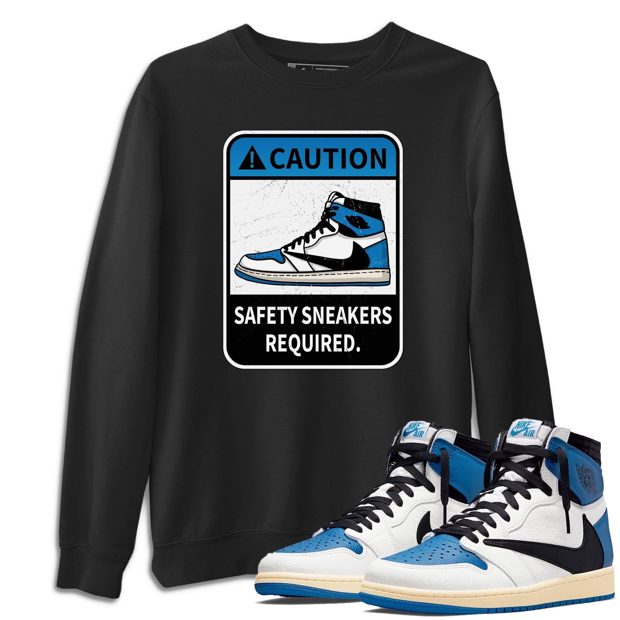 Caution Unisex Tops - Air Jordan 1 Travis Scott Fragment