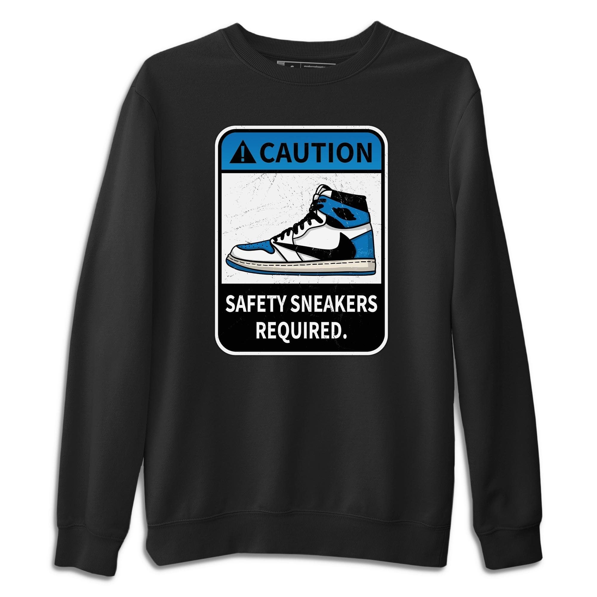 Caution Unisex Tops - Air Jordan 1 Travis Scott Fragment
