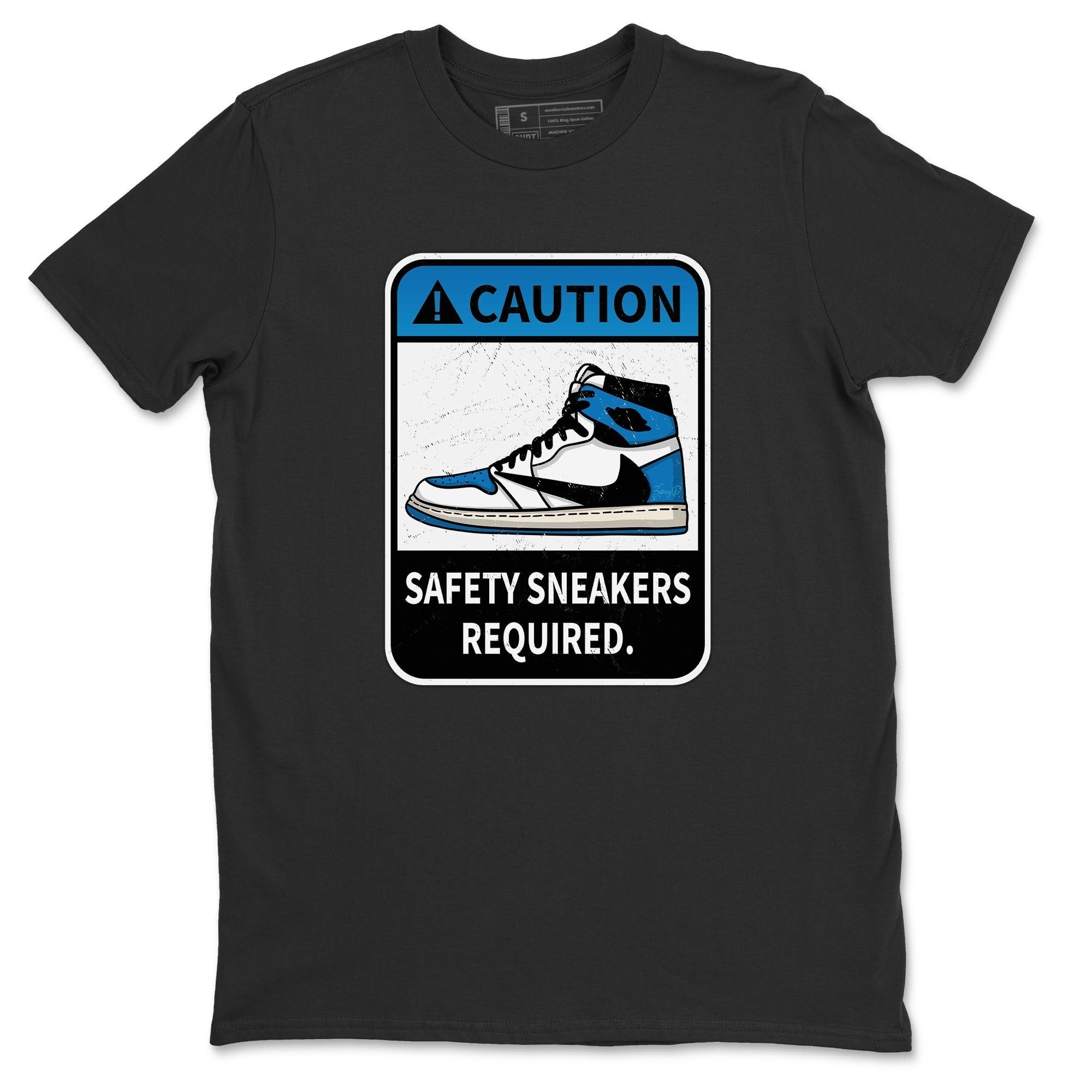 Caution Unisex Tops - Air Jordan 1 Travis Scott Fragment