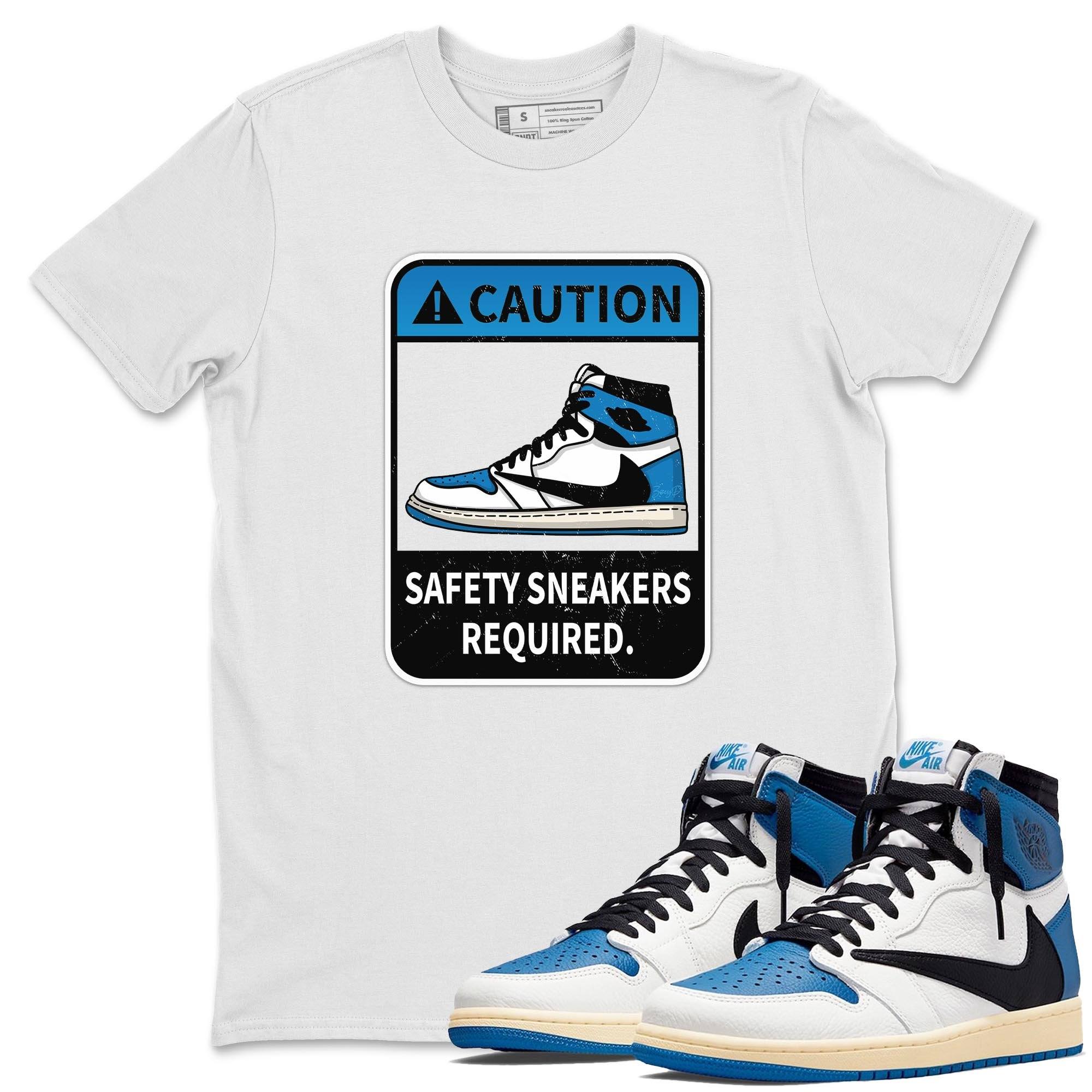 Caution Unisex Tops - Air Jordan 1 Travis Scott Fragment