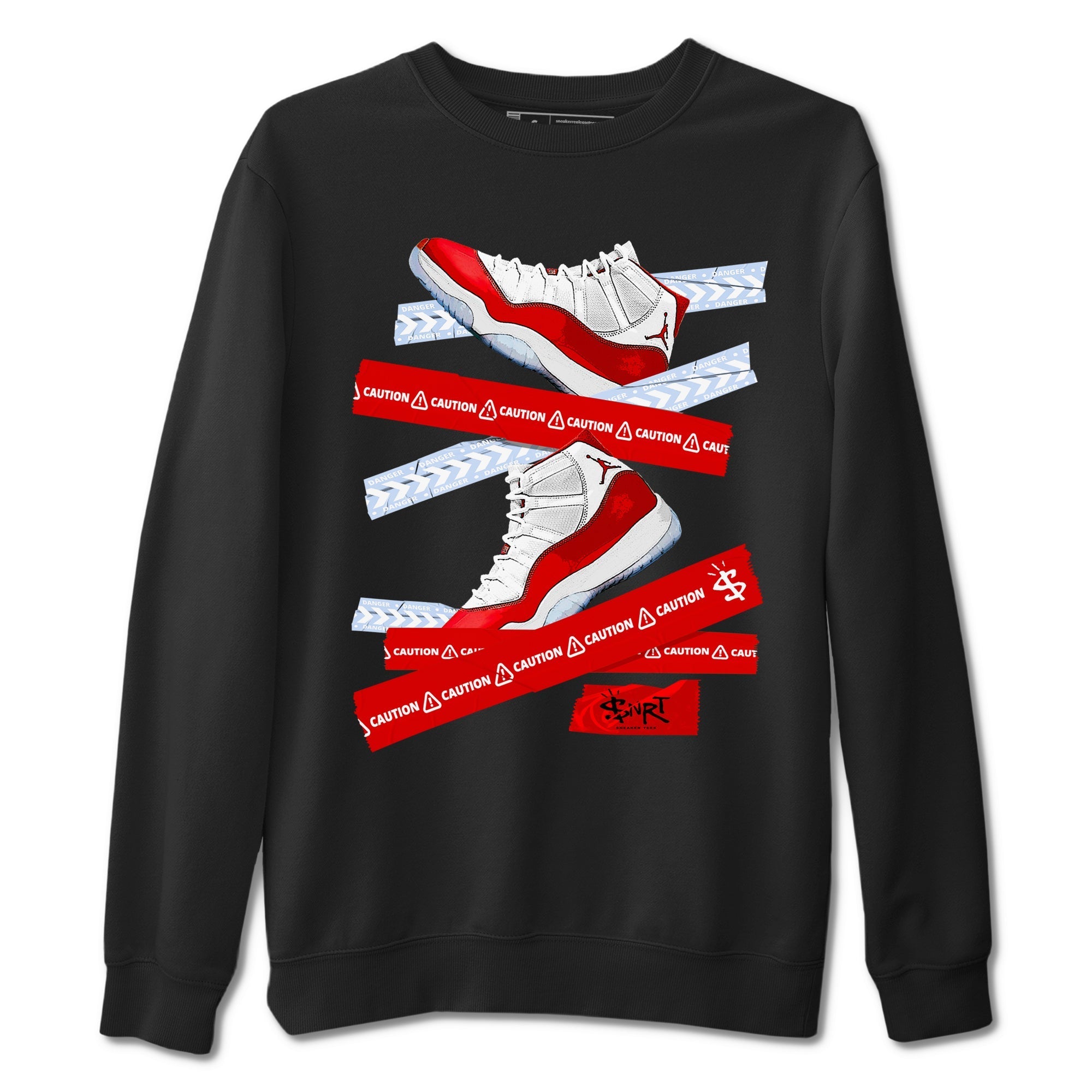 Caution Tape snkmatch Tees - Air Jordan 11 Cherry