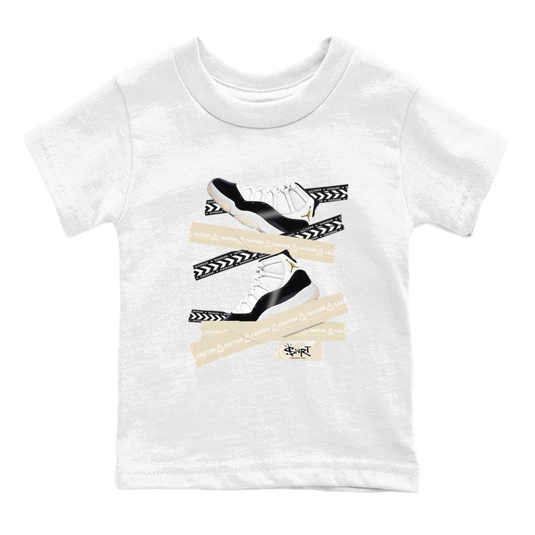 Caution Tape snkmatch Tee Kids - Air Jordan 11 Gratitude