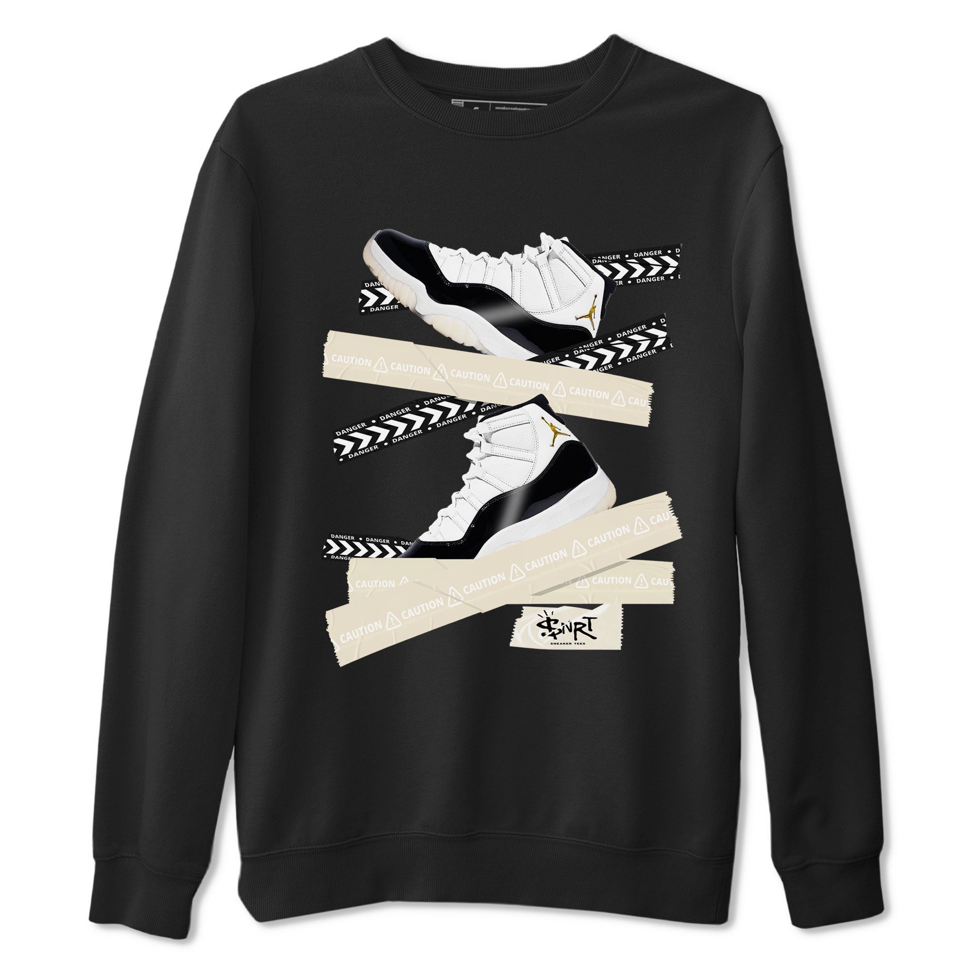 Caution Tape snkmatch Tee - Air Jordan 11 Gratitude