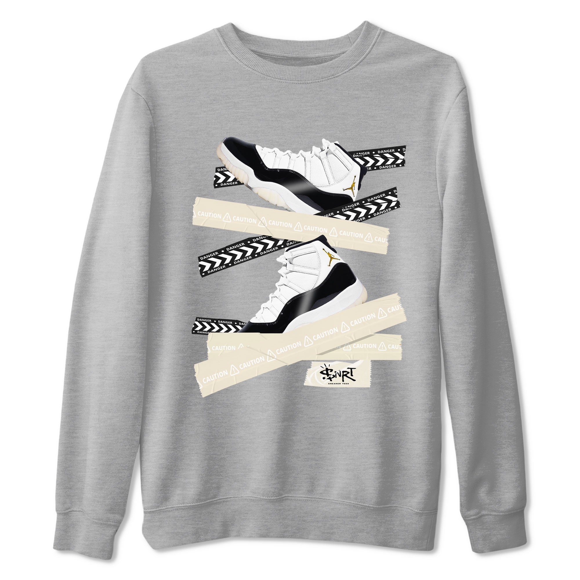 Caution Tape snkmatch Tee - Air Jordan 11 Gratitude