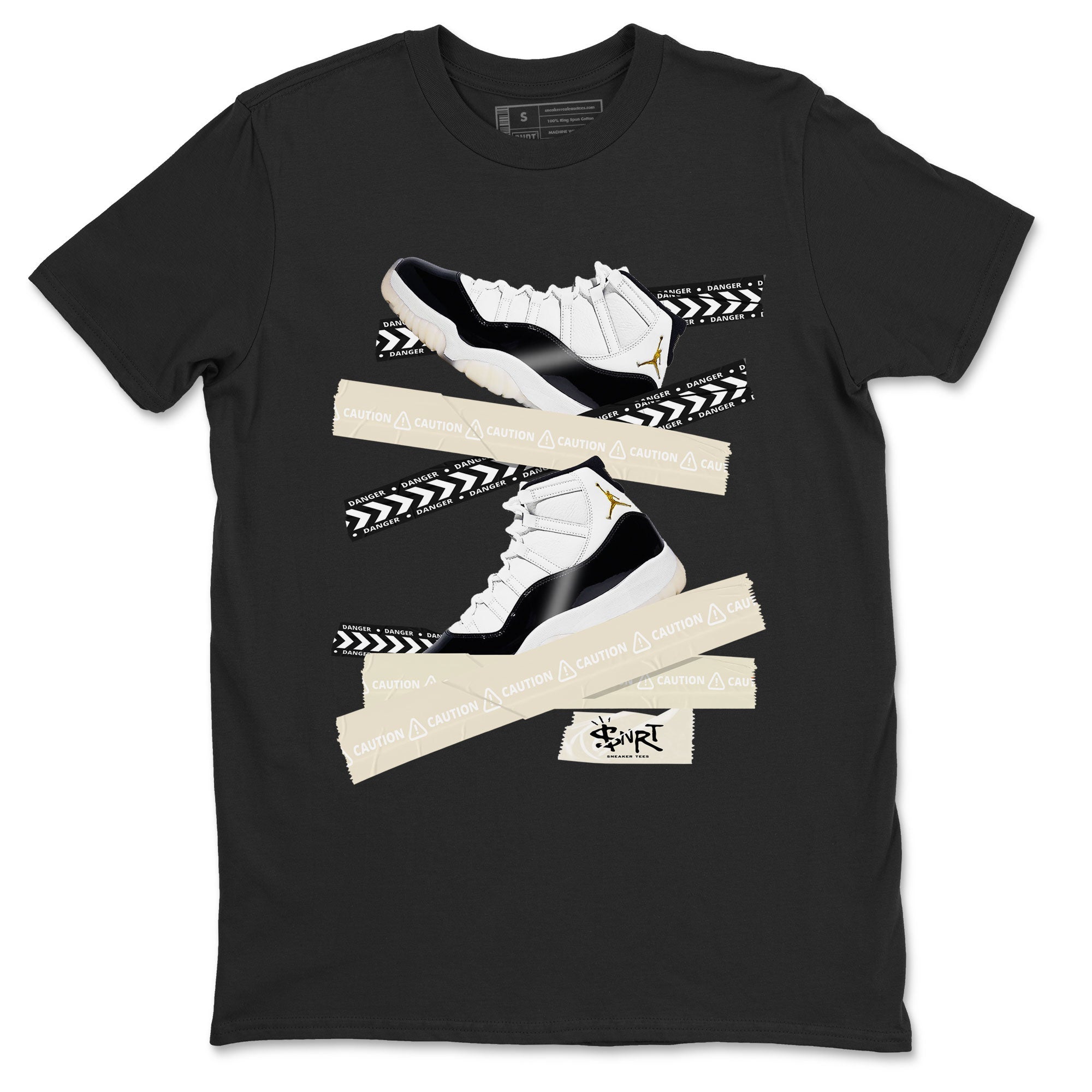 Caution Tape snkmatch Tee - Air Jordan 11 Gratitude