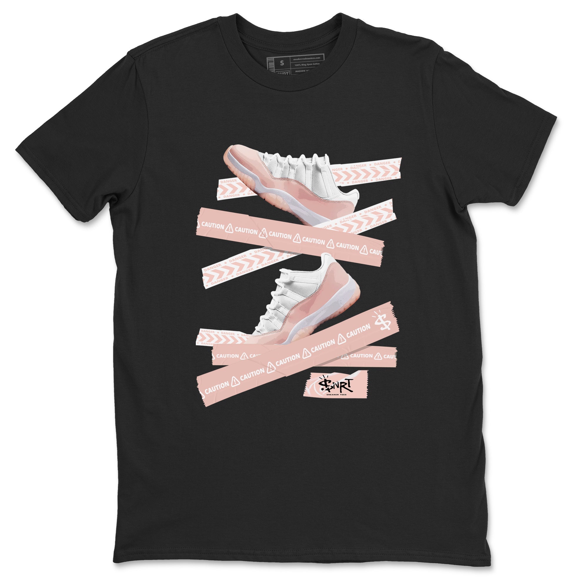 Caution Tape snkmatch Tees - Air Jordan 11 Legend Pink