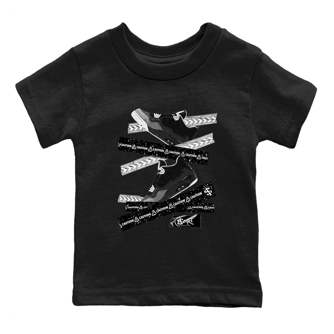 Caution Tape snkmatch Tees Kids - Air Jordan 4 Fear