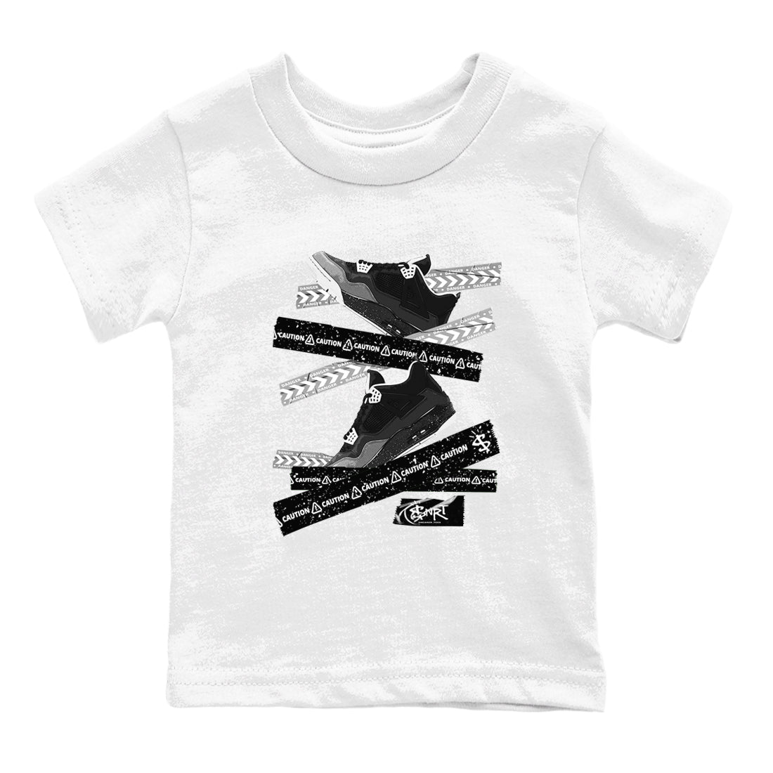 Caution Tape snkmatch Tees Kids - Air Jordan 4 Fear